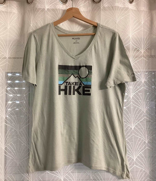 T-shirt Columbia Femme Col V - Vert - Taille L/G