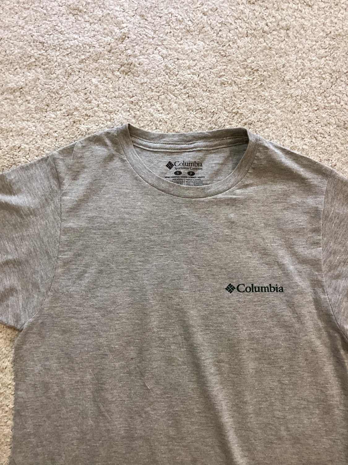 T-shirt Columbia Homme - Gris - Taille S - Coton/Polyester