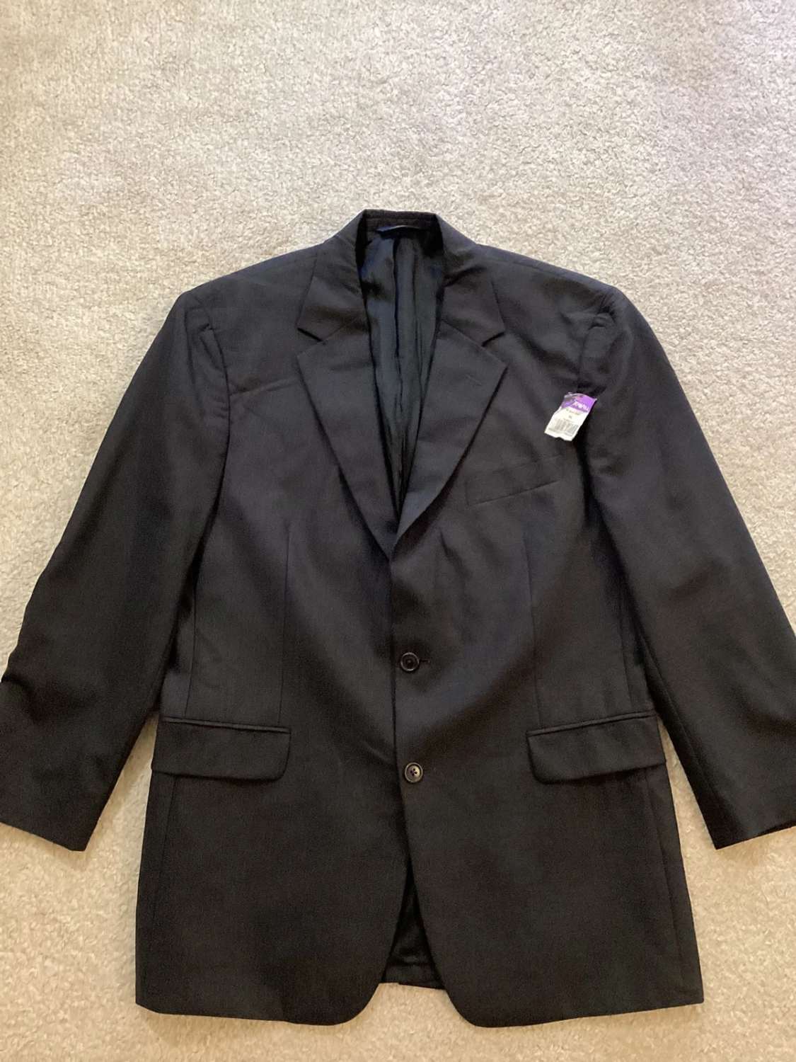 Blazer Brooks Brothers 346 Stretch - Donkergrijs - Maat 42RG (M)