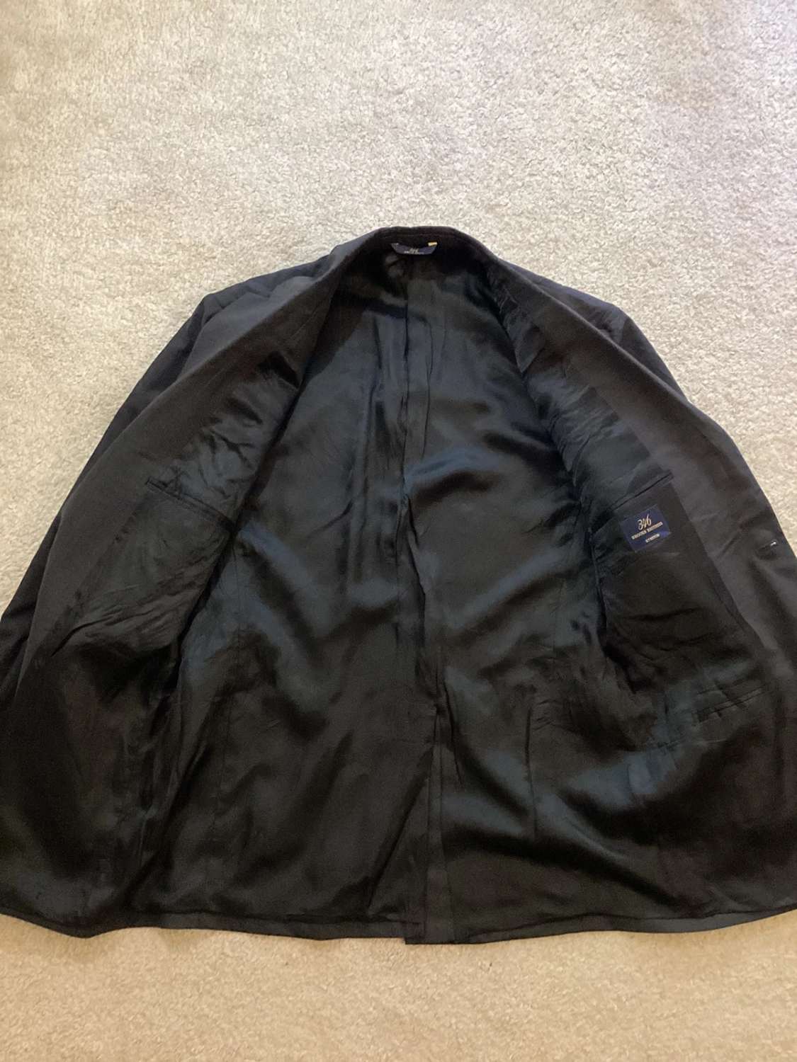 Blazer Brooks Brothers 346 Stretch - Donkergrijs - Maat 42RG (M)