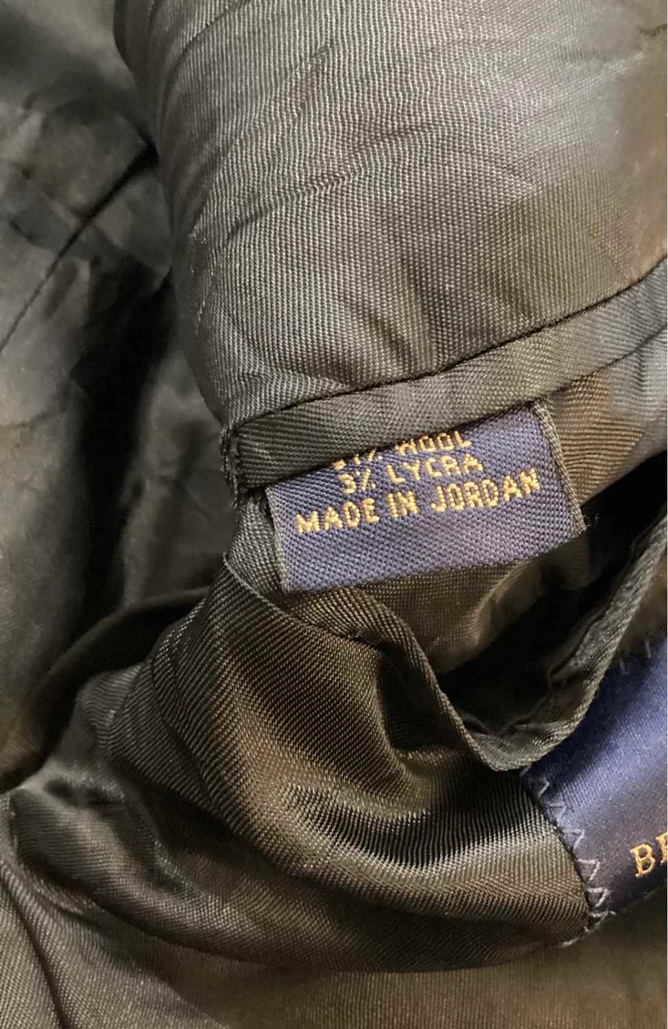 Blazer Brooks Brothers 346 Stretch - Donkergrijs - Maat 42RG (M)