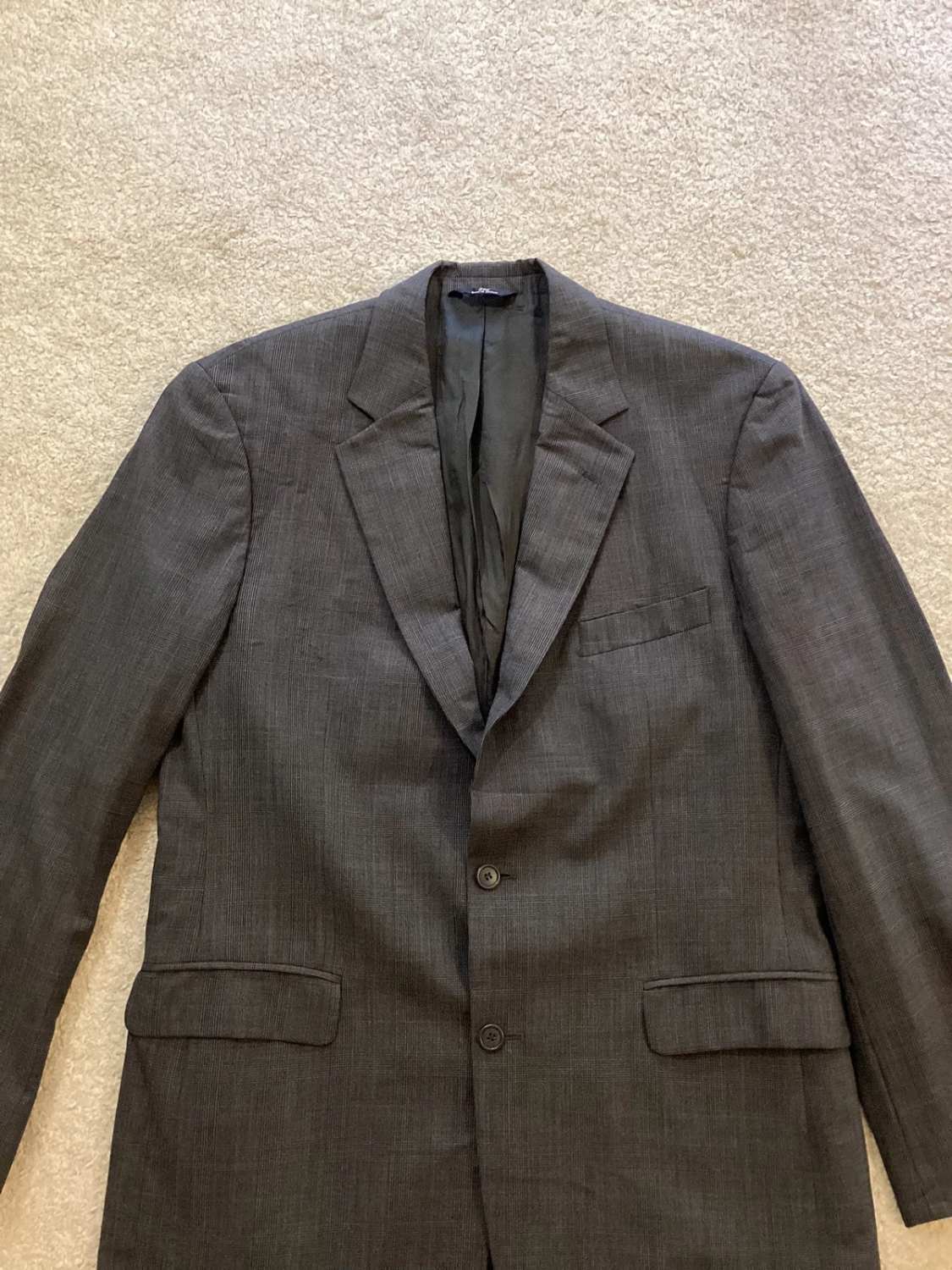 Blazer Brooks Brothers 346 Stretch - Carreaux Gris/Bleu - Taille 42L
