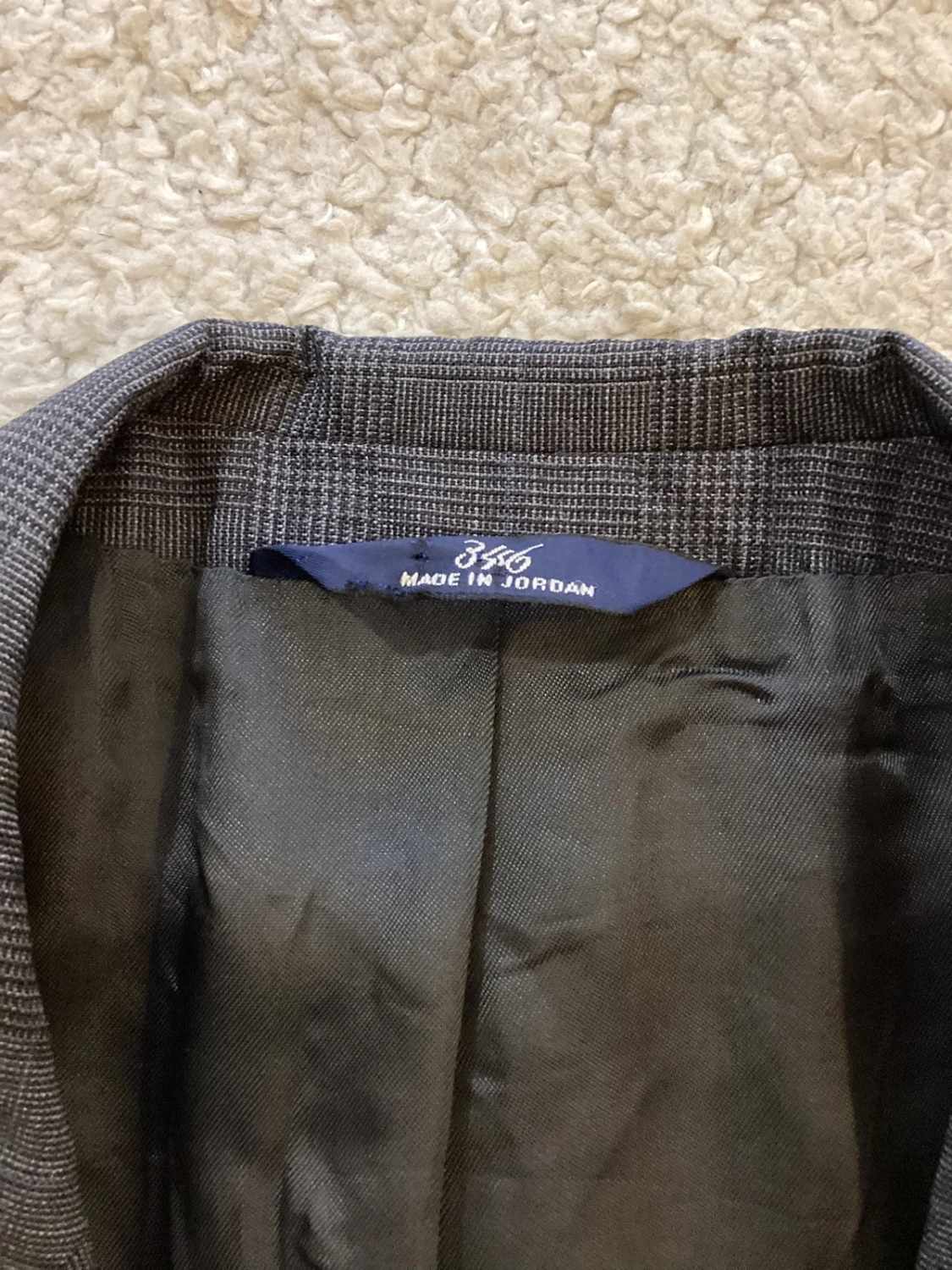 Blazer Brooks Brothers 346 Stretch - Carreaux Gris/Bleu - Taille 42L
