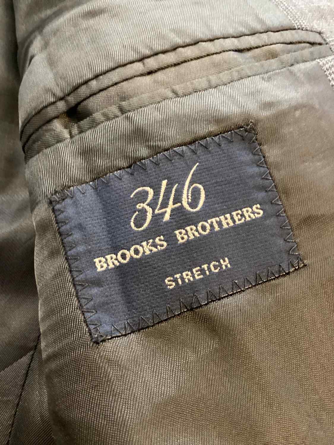Blazer Brooks Brothers 346 Stretch - Carreaux Gris/Bleu - Taille 42L