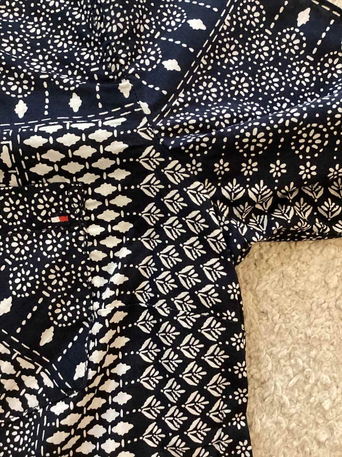 Chemise Tommy Hilfiger Femme à Motif - Noir/Blanc - XSTP