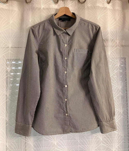 Chemise Tommy Hilfiger Femme à Rayures - Gris/Blanc