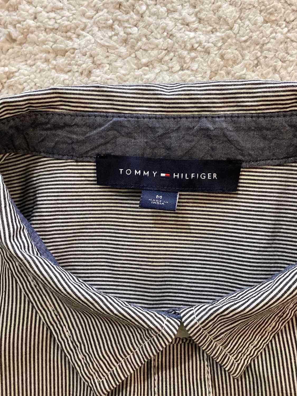 Camisa Tommy Hilfiger Mujer a Rayas - Gris/Blanco