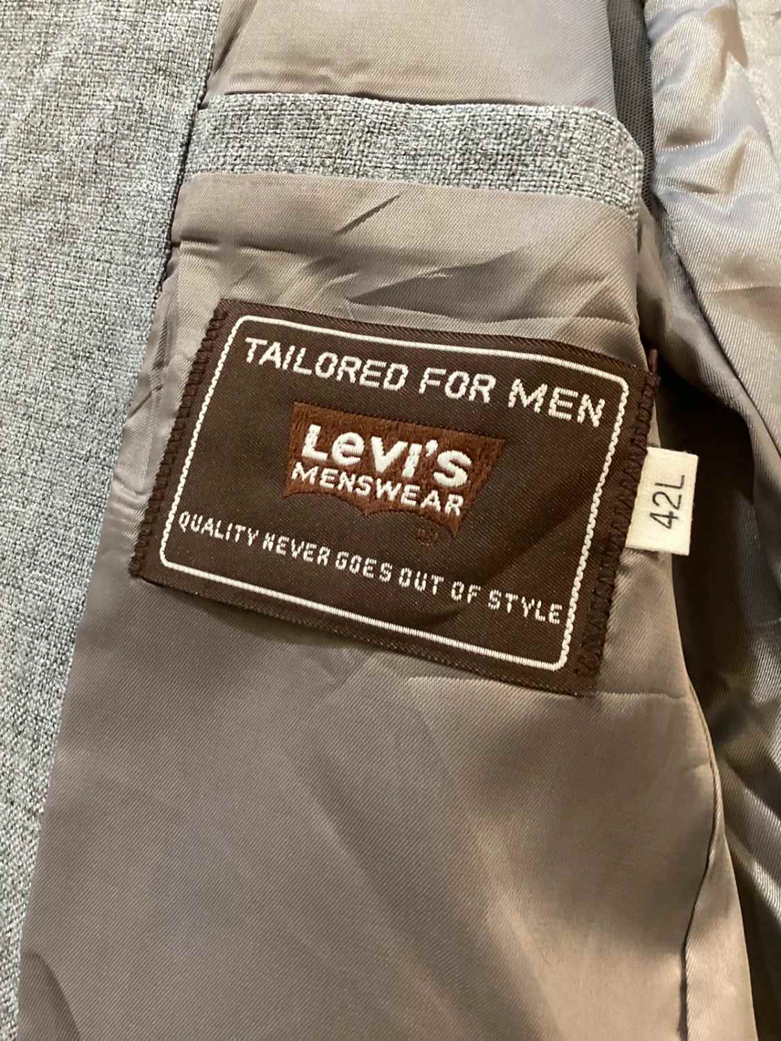 Blazer Levi's Tailored "Action Suit" - Gris - Taille 42L (M) - Laine