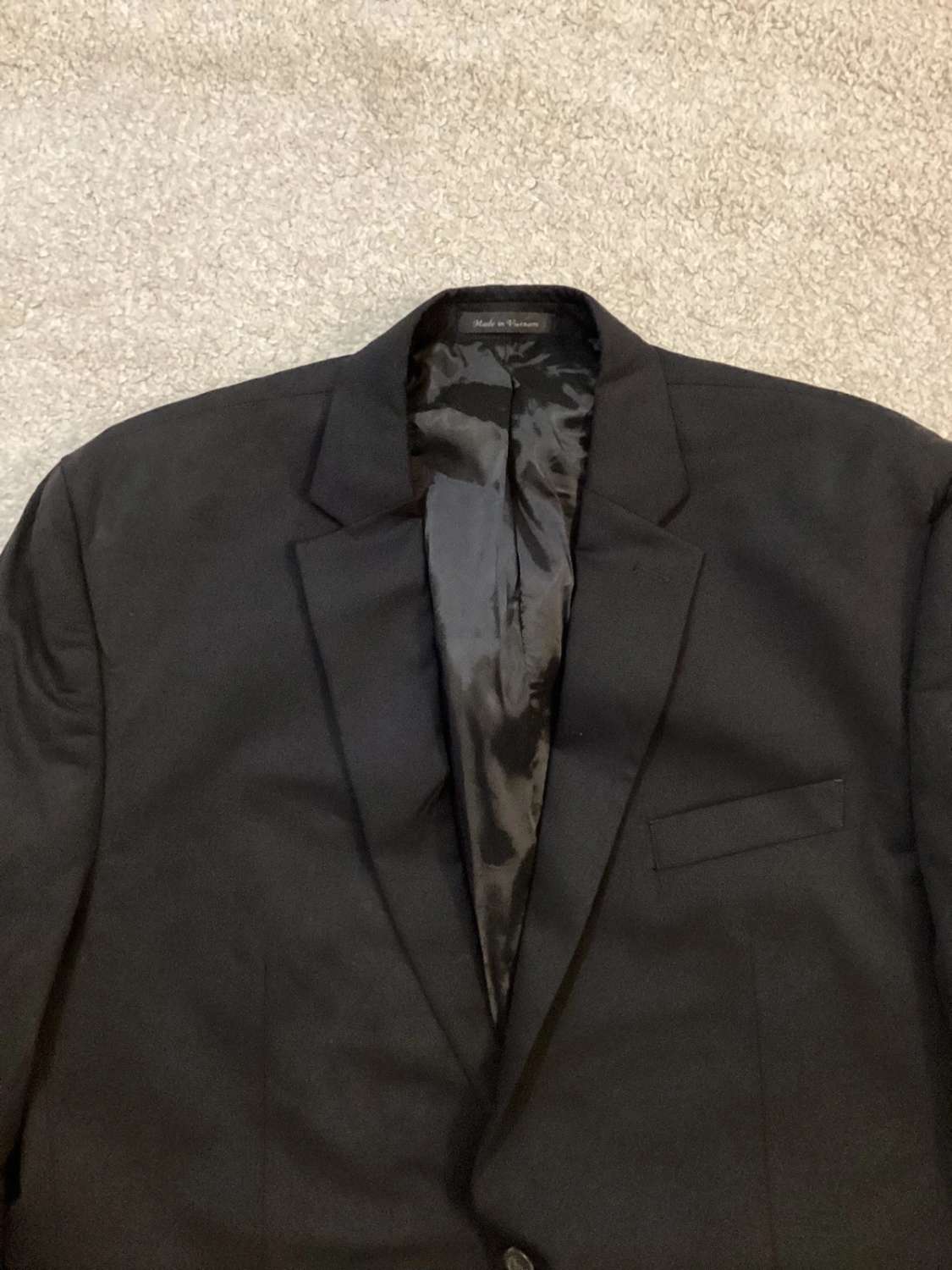 🖤 Blazer Chaps Homme - Noir - Taille 46L (L) - Laine/Spandex