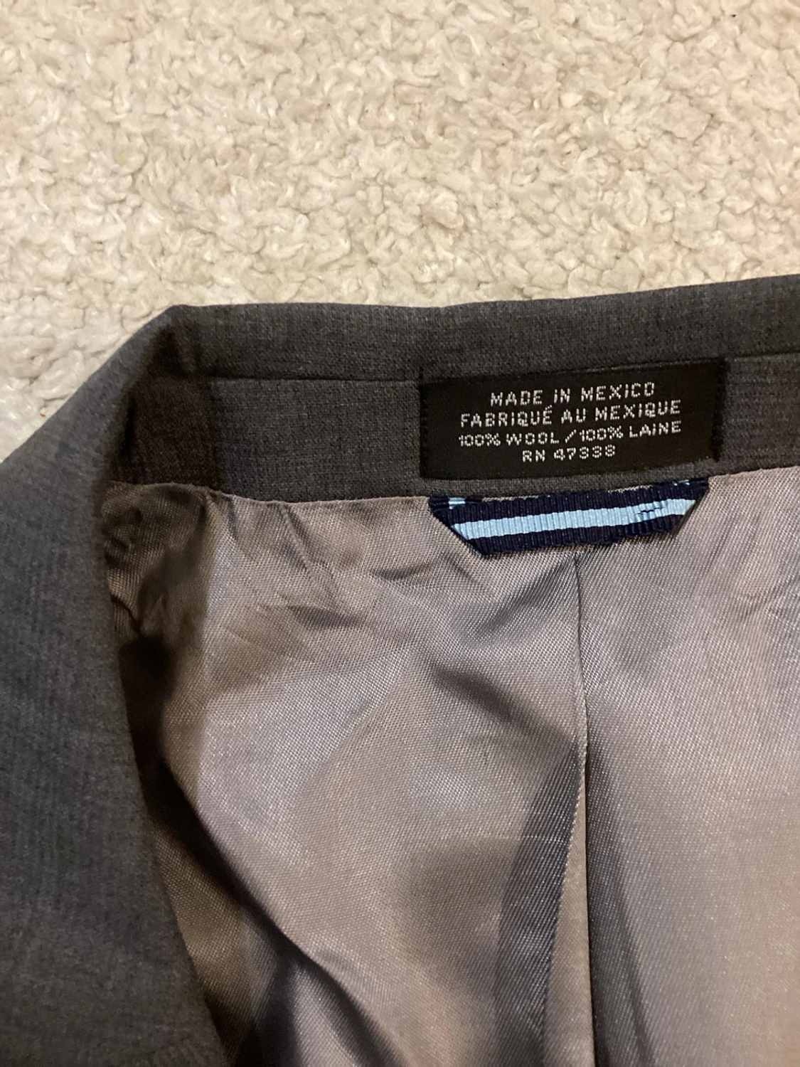 Blazer Tommy Hilfiger "Moores" - Gris - Taille L42 (M) - Laine