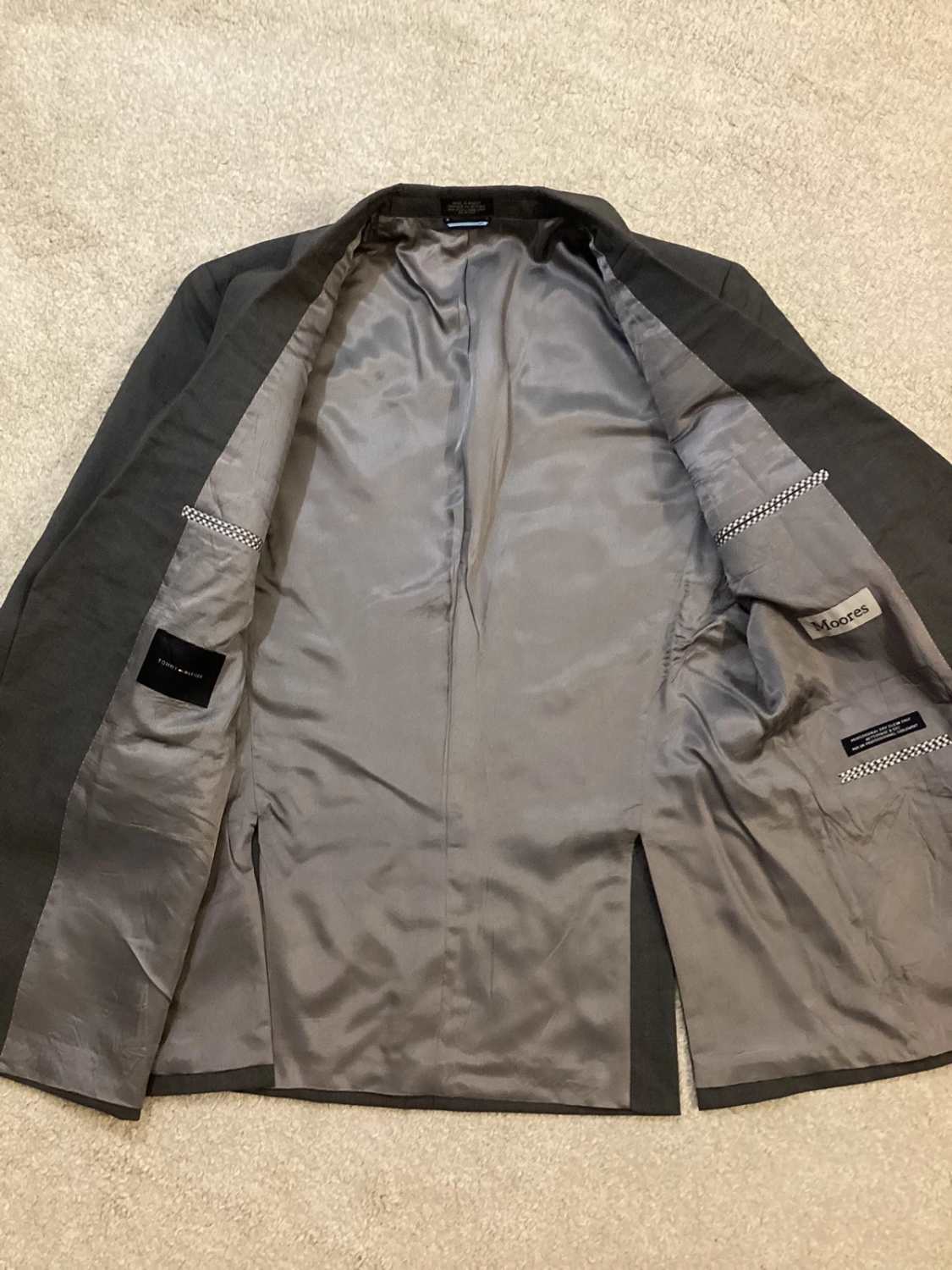 Blazer Tommy Hilfiger "Moores" - Gris - Taille L42 (M) - Laine