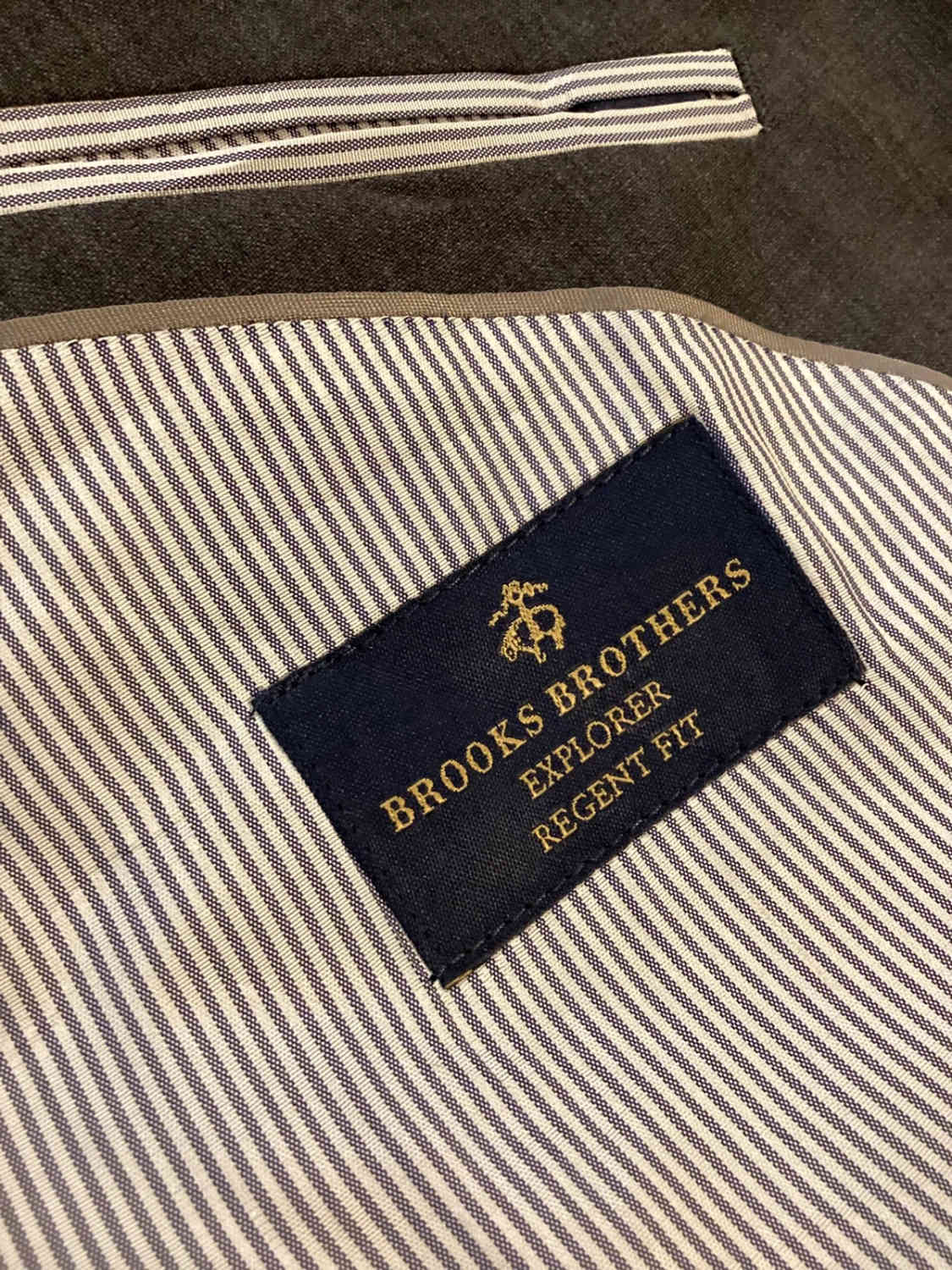 Blazer Brooks Brothers "Explorer" Regent Fit - Grigio - Taglia 41R (S)
