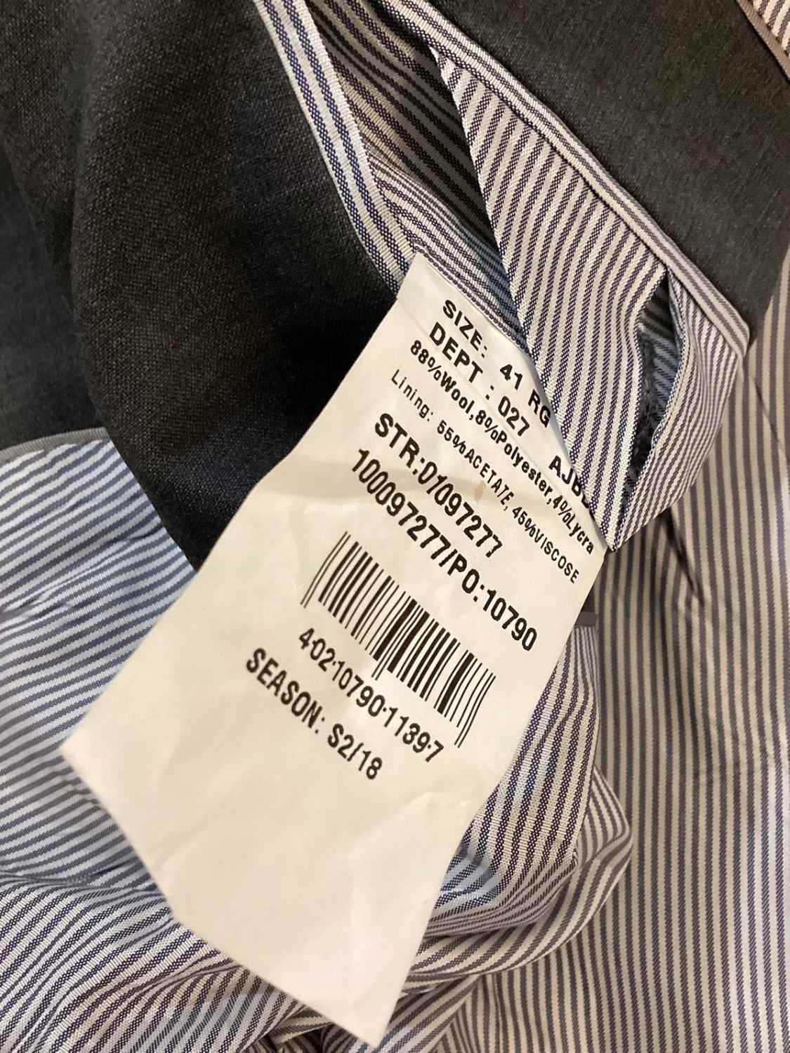 Blazer Brooks Brothers "Explorer" Regent Fit - Grigio - Taglia 41R (S)