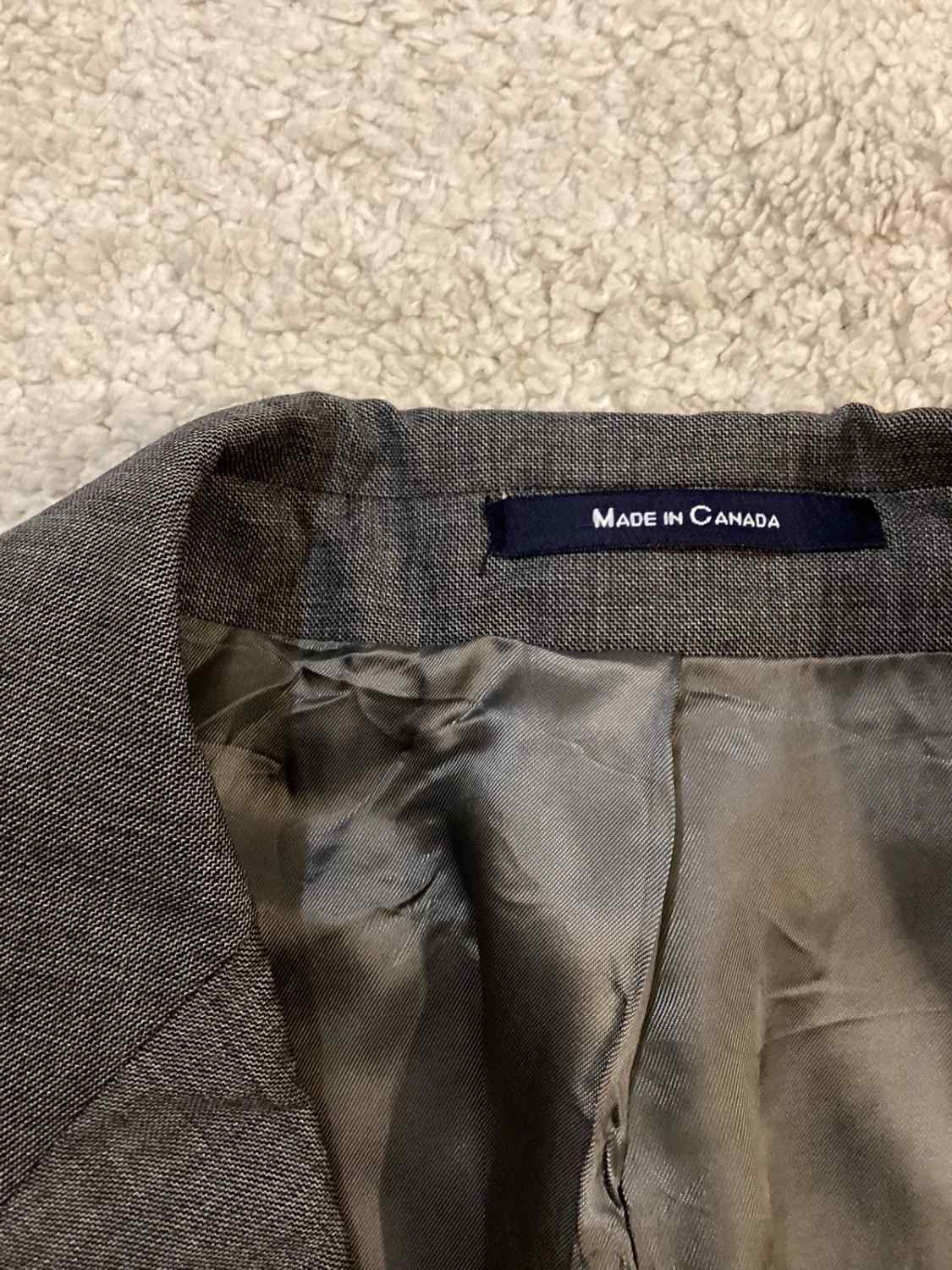 Blazer Chaps by Ralph Lauren - Gris - Taille L - Laine