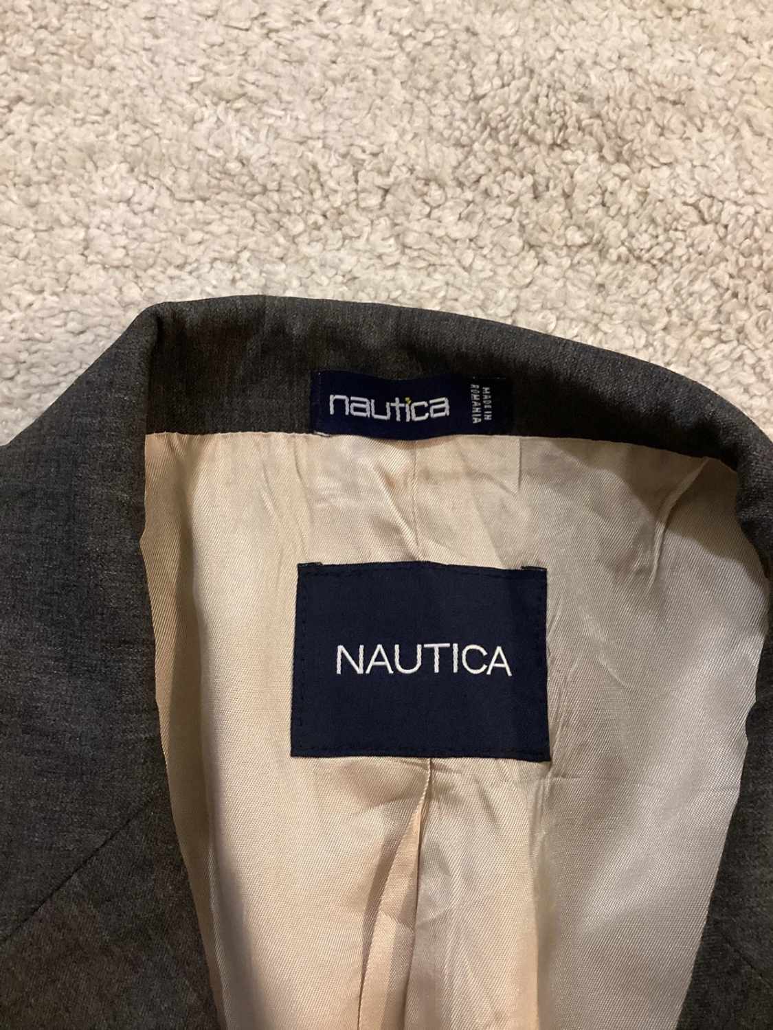 Blazer Nautica Homme - Gris - Laine - Taille 42R (M)