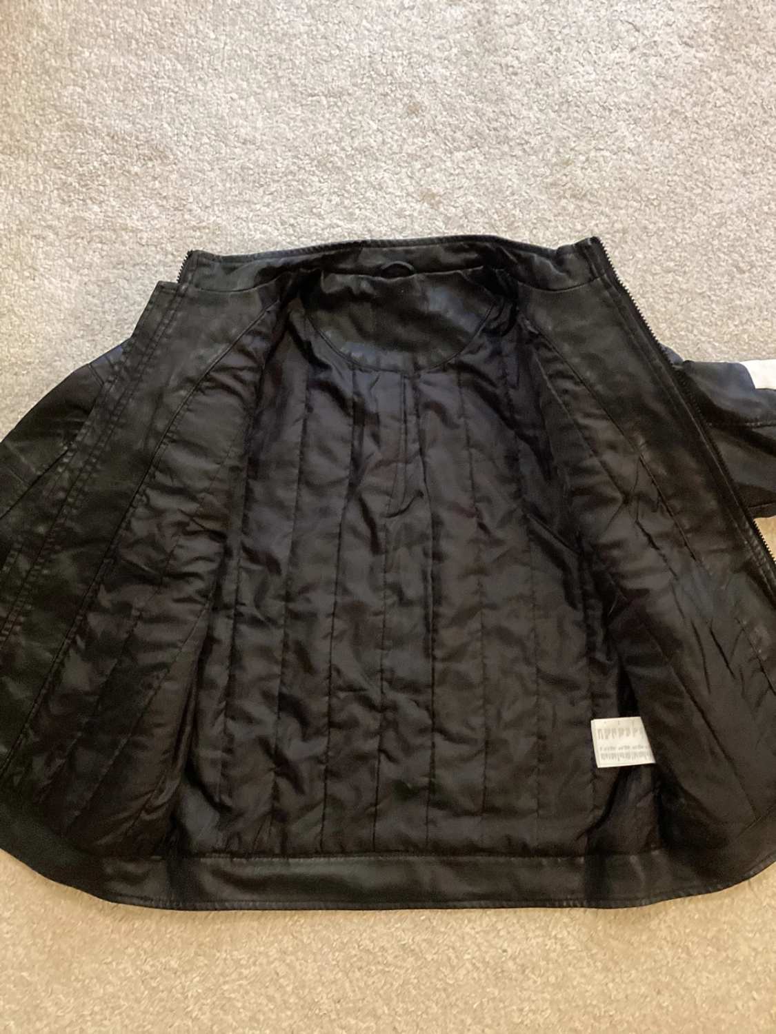 Veste Contrastée - Noir & Blanc - Taille S - Polyuréthane/Coton