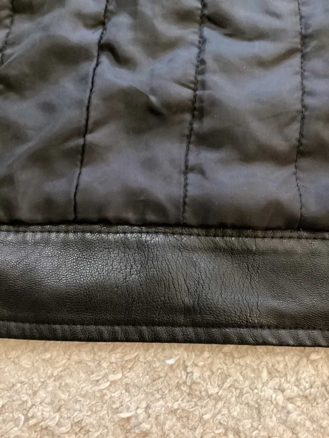 Veste Contrastée - Noir & Blanc - Taille S - Polyuréthane/Coton