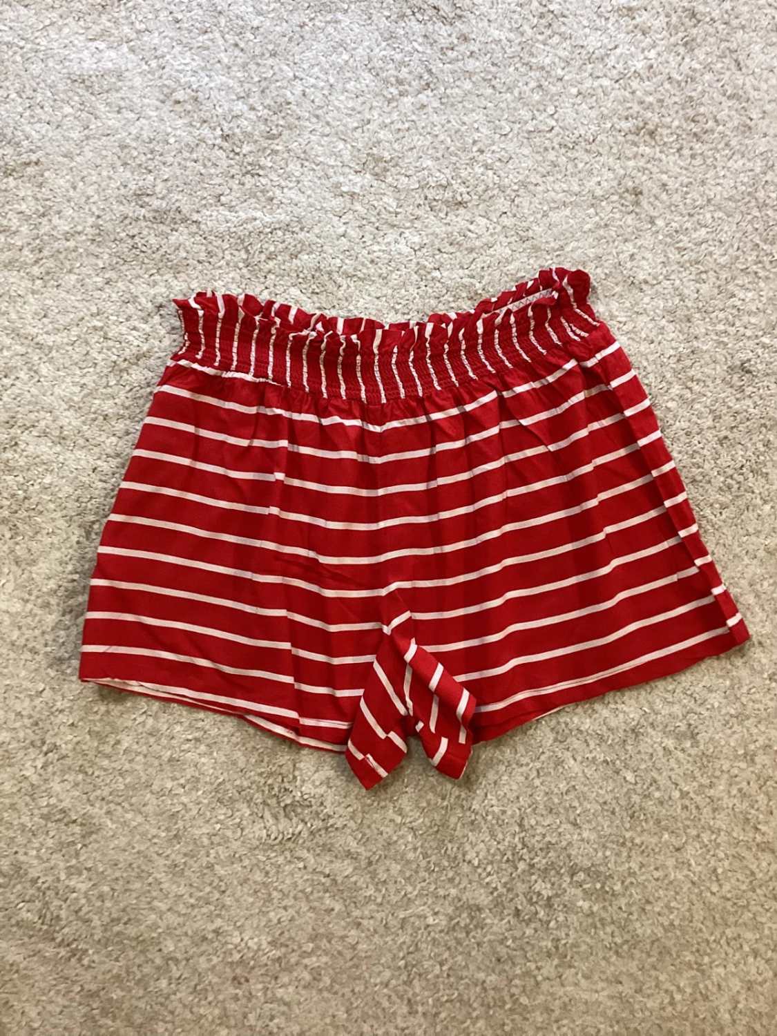 Short Rayé Calzedonia - Rouge & Blanc - Taille S - Viscose