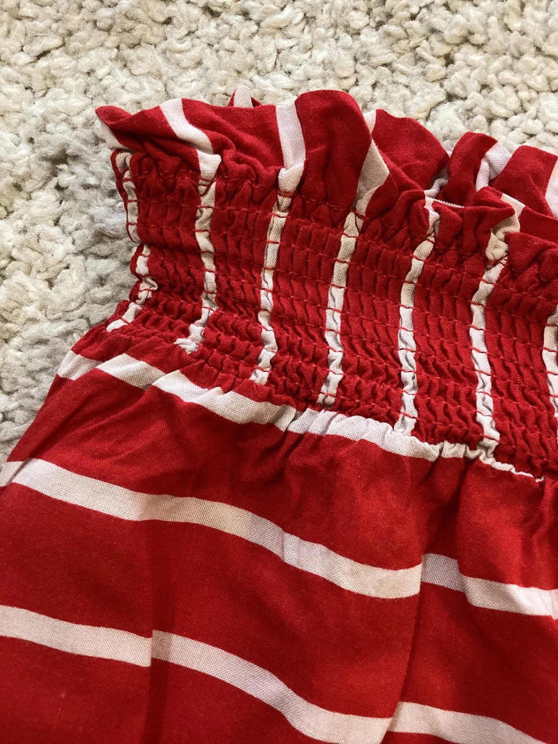 Short Rayé Calzedonia - Rouge & Blanc - Taille S - Viscose