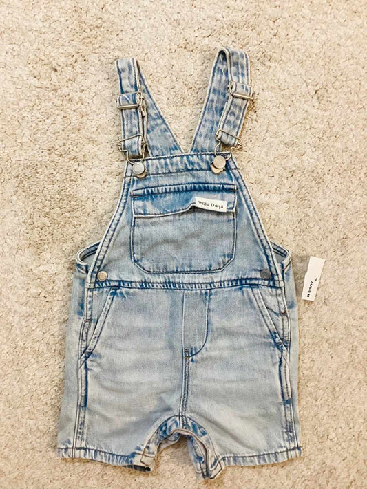 👖 Combi-short Jeans C&A Baby - Bleu Clair - 6-9 Mois - NEUF avec étiquette - Garçon