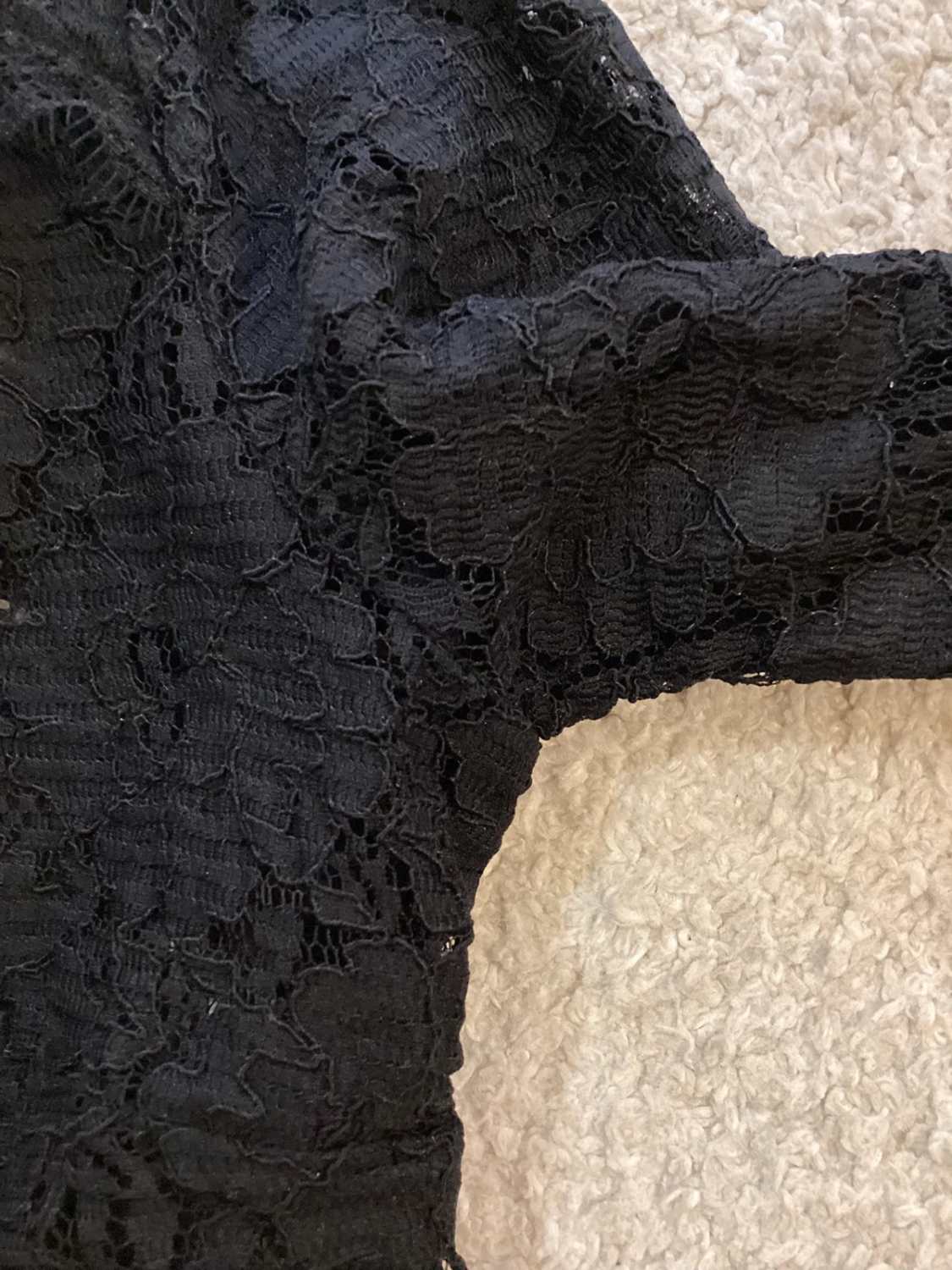 👗 Blouse Transparente Noire Style Cardigan - Taille S - Coton