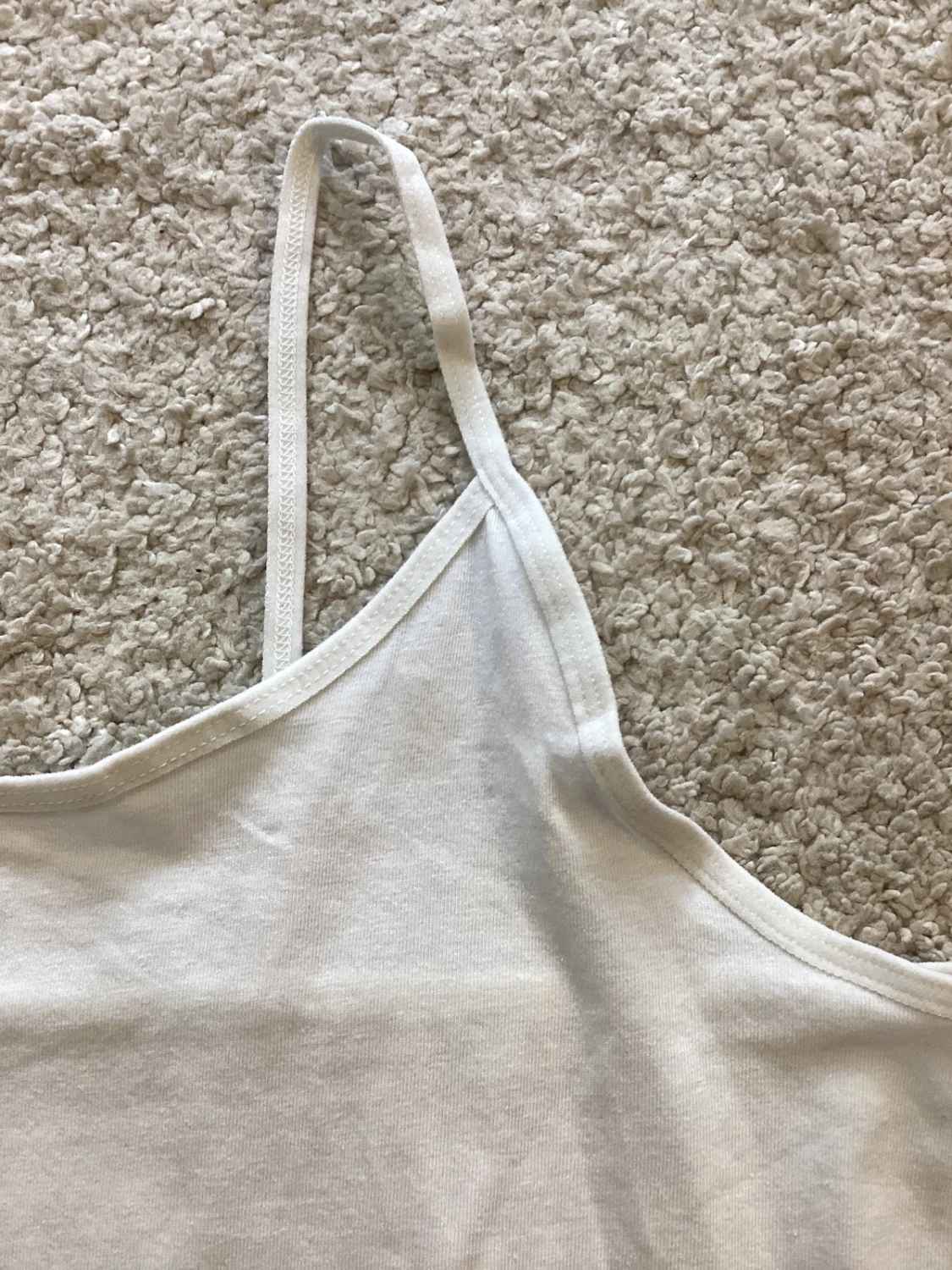 🤍 Top Dolce Bella à Bretelles - Blanc - Taille L - Coton/Elastane