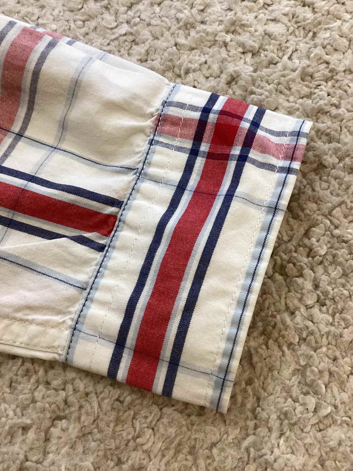 🌊 Chemise Tommy Hilfiger à Carreaux - Blanc/Rouge/Marine - Taille L/G