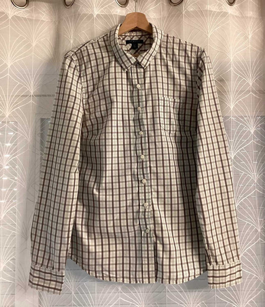 Chemise Tommy Hilfiger à Carreaux - Marron/Blanc/Vert - Taille L/G