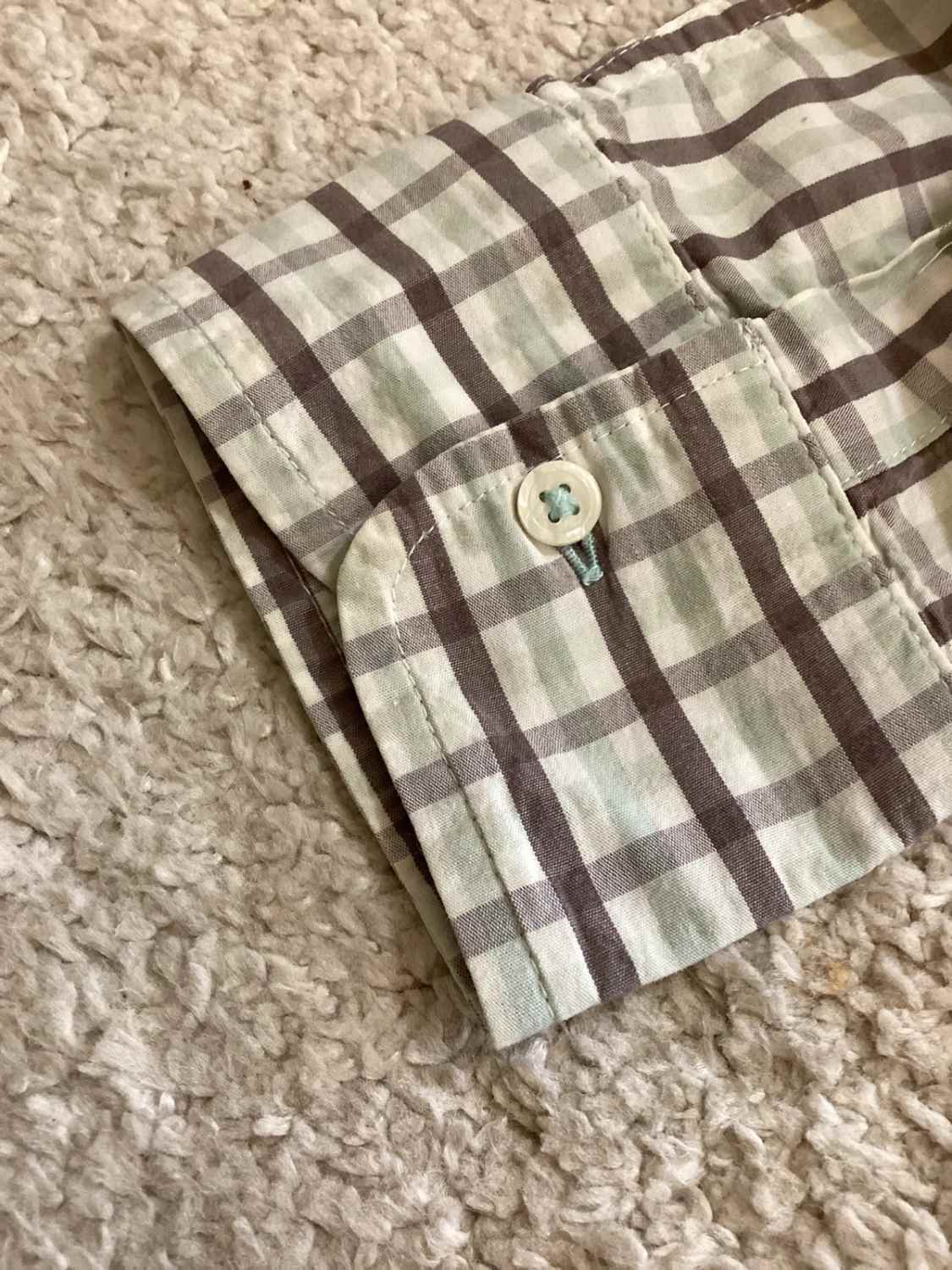 Chemise Tommy Hilfiger à Carreaux - Marron/Blanc/Vert - Taille L/G