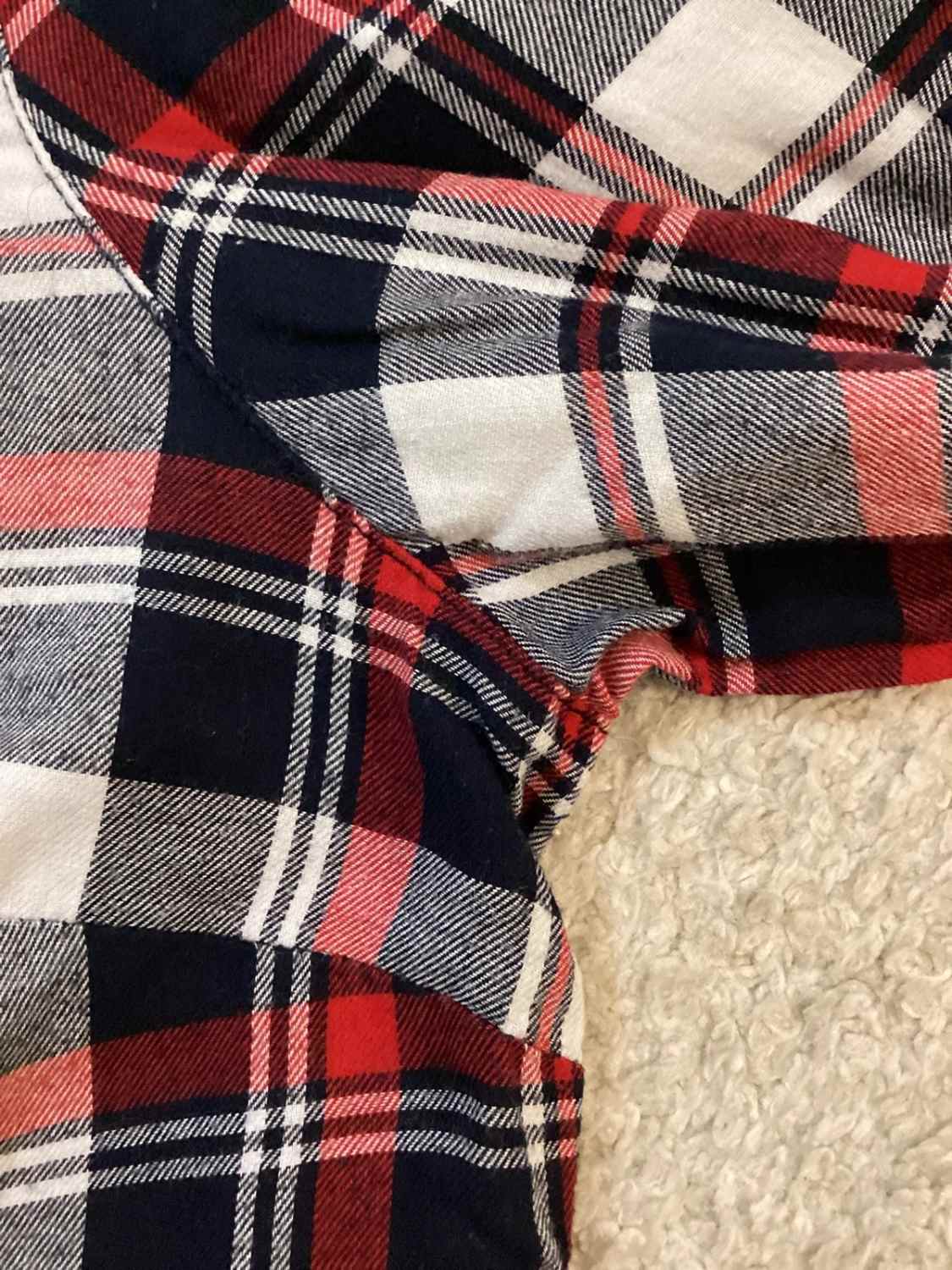 🍂 Chemise Tommy Hilfiger Flanelle - Carreaux Marine/Gris/Bordeaux - Taille M