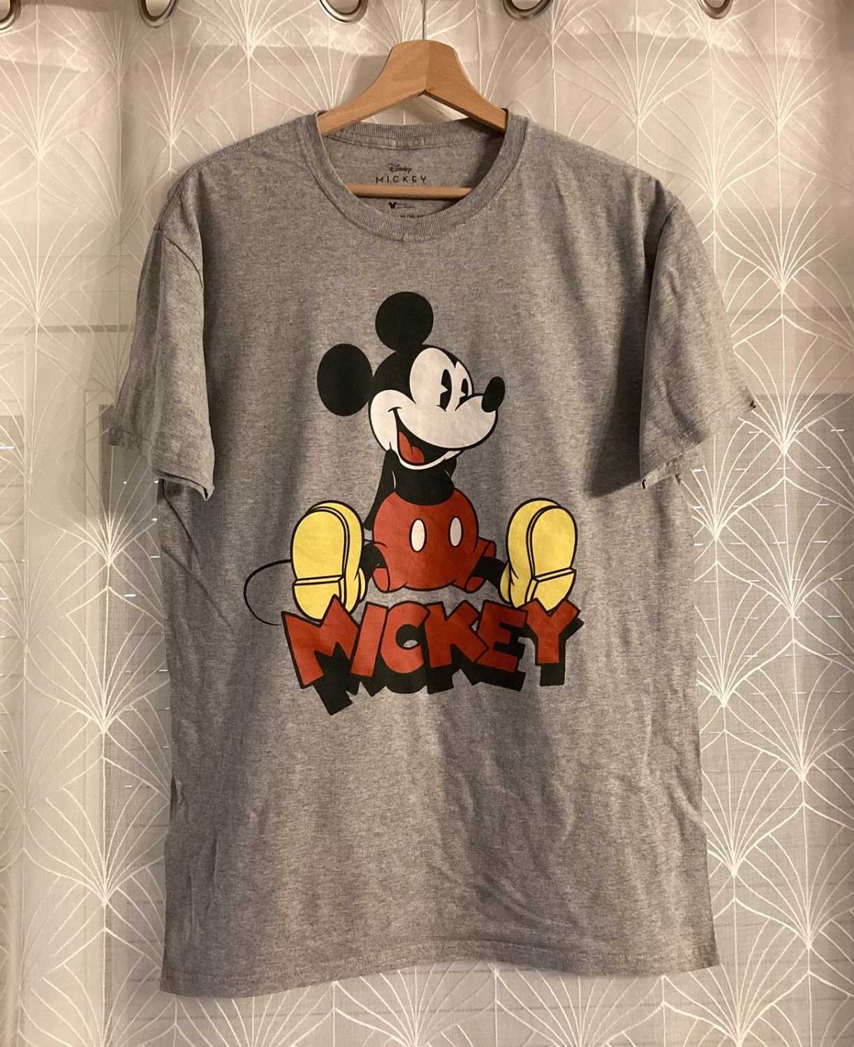 🐭 T-shirt Disney Mickey Mouse - Gris - Taille M - Coton/Polyester