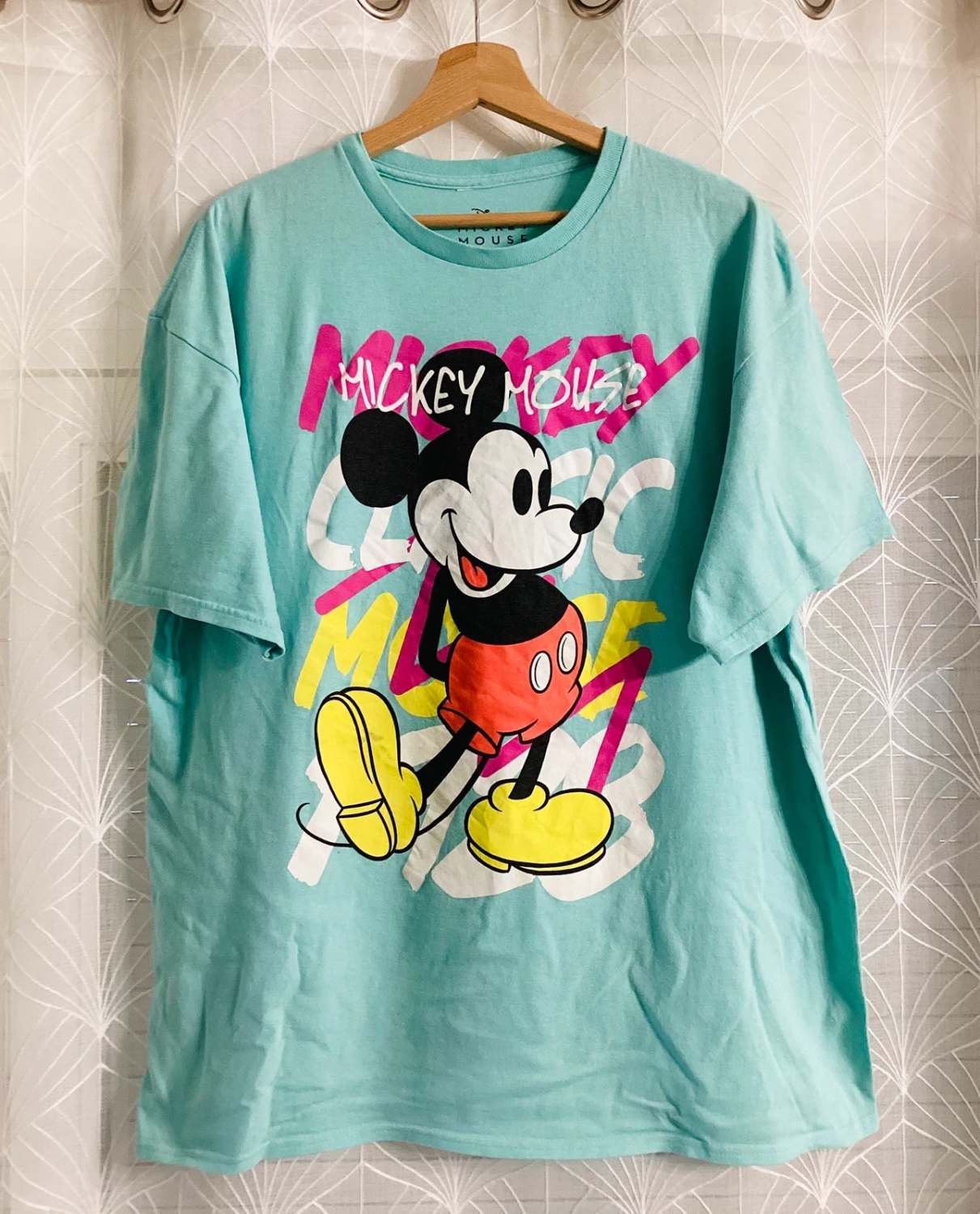 🐭 T-shirt Disney Mickey Mouse - Turquoise - Taille XL - Coton