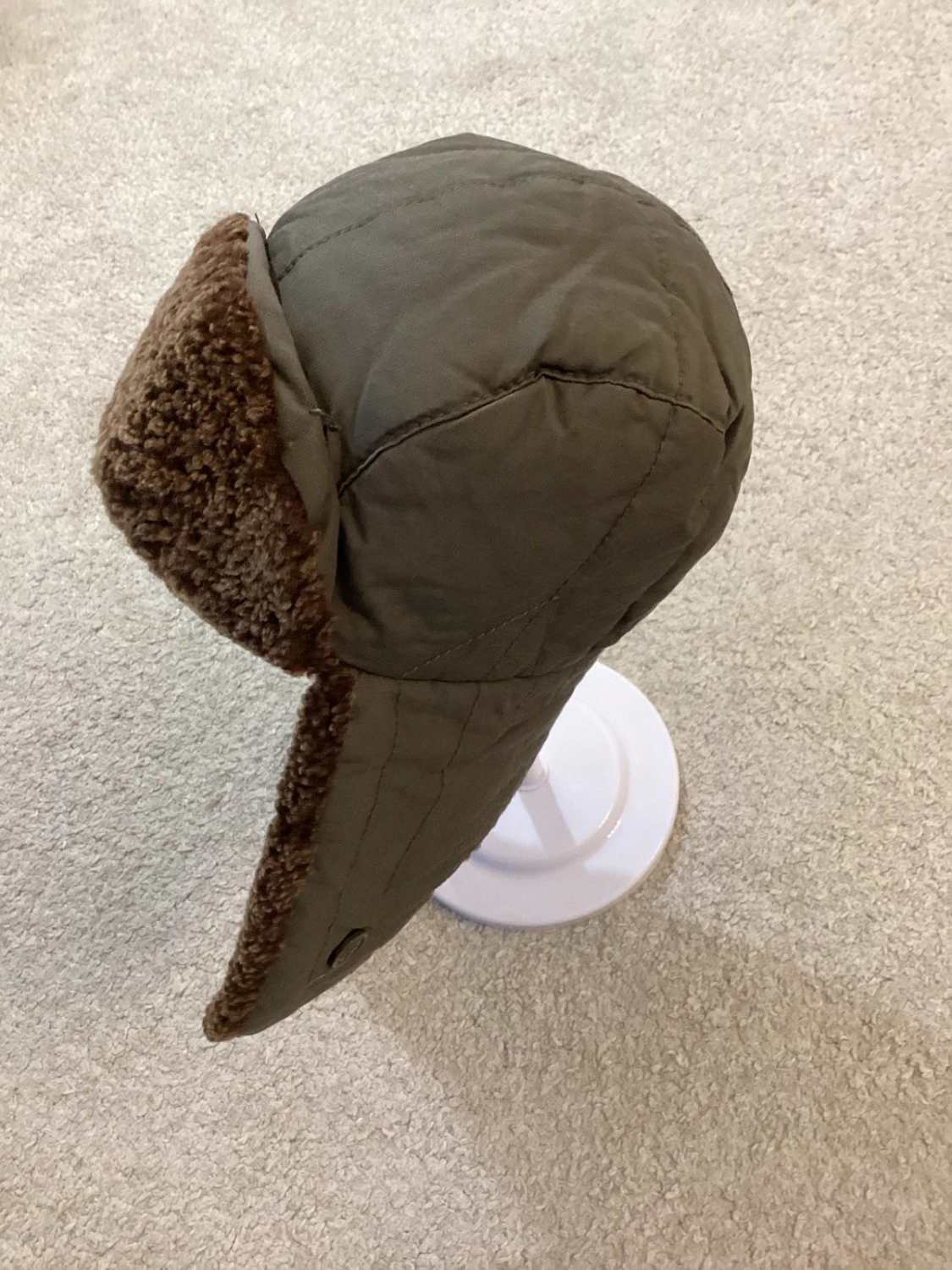 Chapeau Woolrich avec Oreilles - Kaki - Taille M