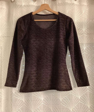🤎 Blouse Evolution - Marron - Taille S - Polyester