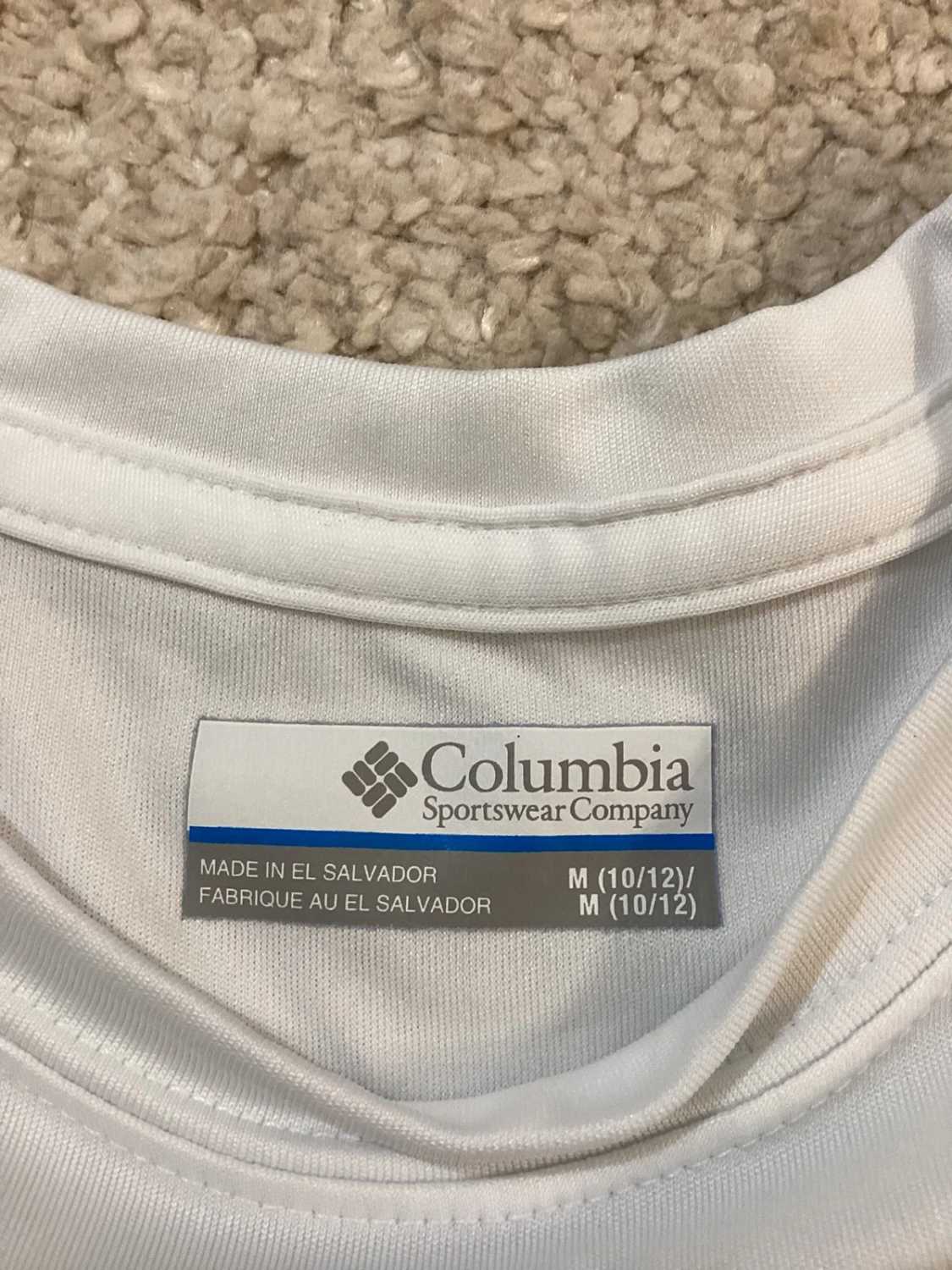 T-shirt Columbia PFG Bambina Omni-Shade - Bianco Sporco - Taglia 10A