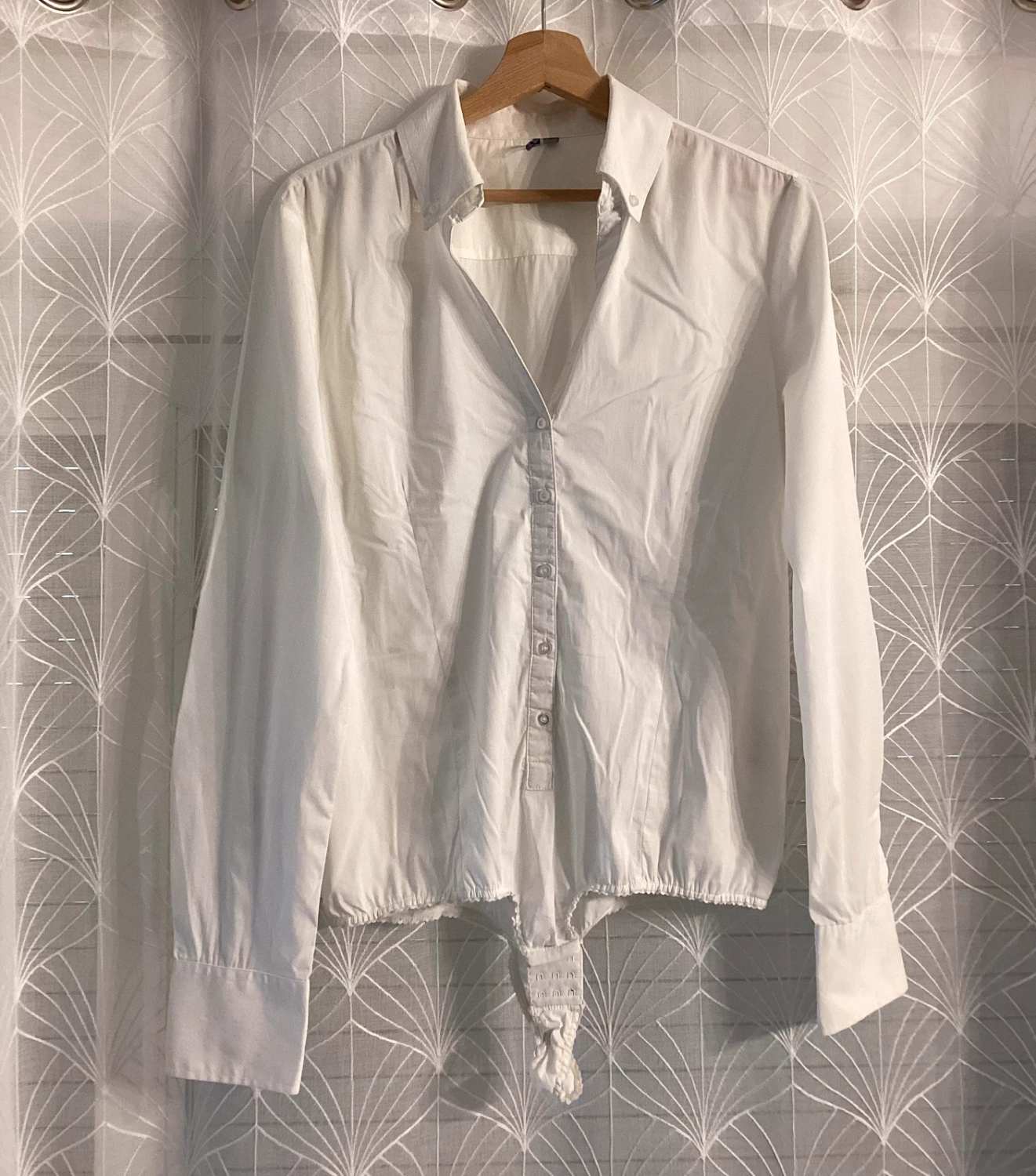 👚 Body Chemise Silvian Heach - Blanc - Taille L - Coton/Elastane