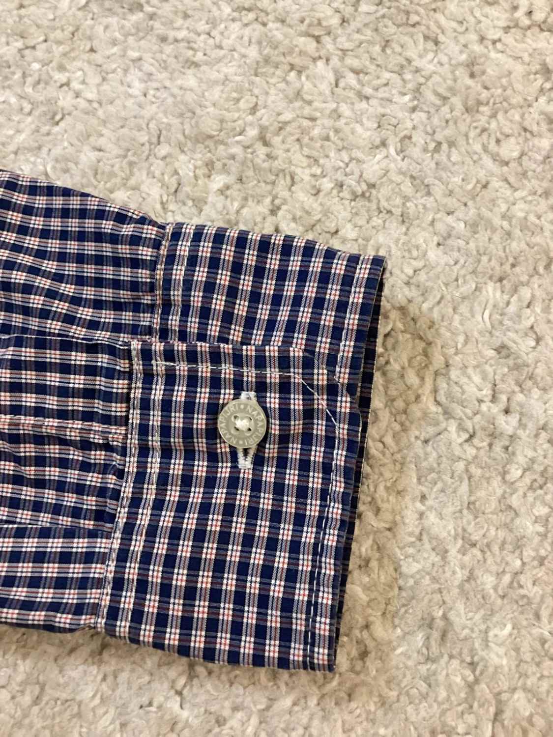 🔴Chemise à Carreaux Napapijri - Marine/Rouge/Blanc - Taille 14A