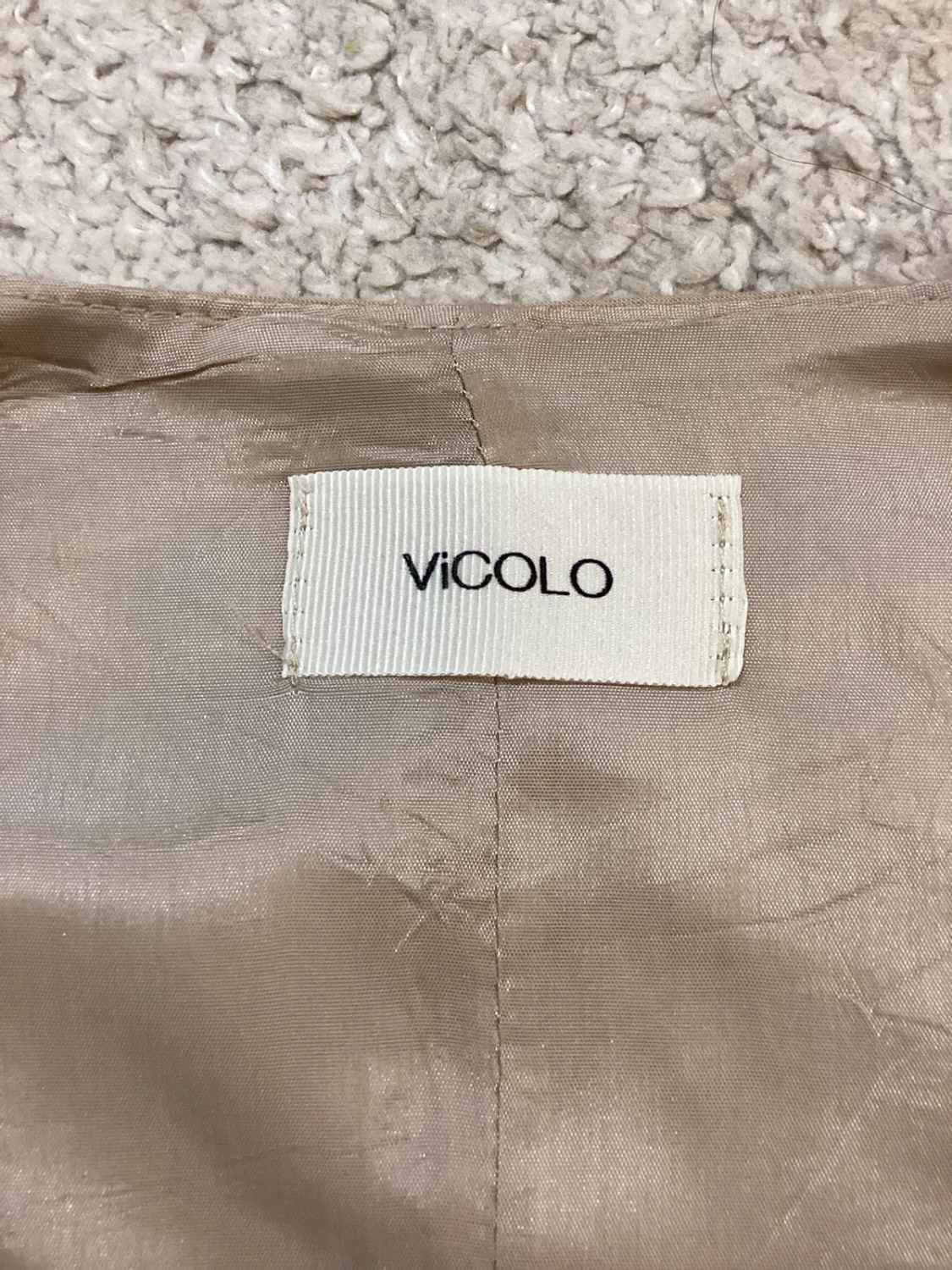 🧶 Gilet Vicolo - Beige - Taille S - Viscose/Lin