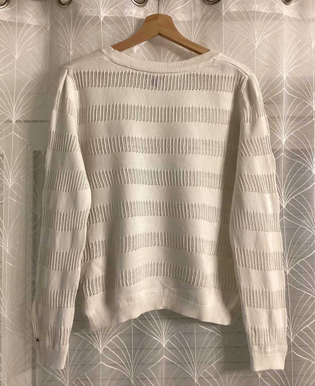 👚 Sweat Femme Tommy Hilfiger - Blanc - Taille M - Transparent Chic