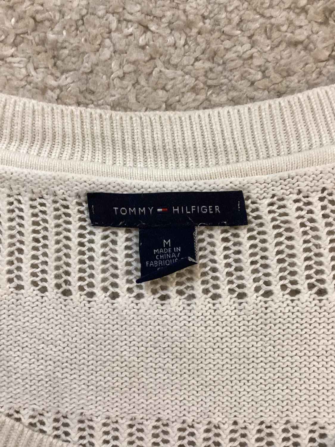 👚 Sweat Femme Tommy Hilfiger - Blanc - Taille M - Transparent Chic