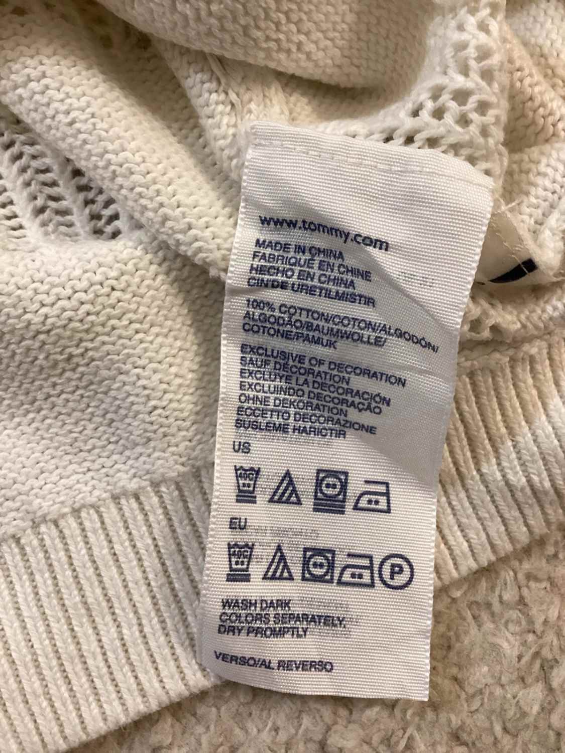 👚 Sweat Femme Tommy Hilfiger - Blanc - Taille M - Transparent Chic
