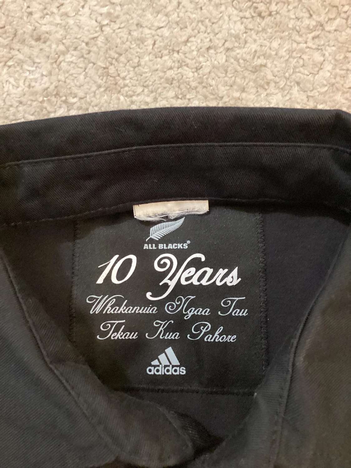 🏉 Polo Adidas All Blacks 10 - Noir et Bleu