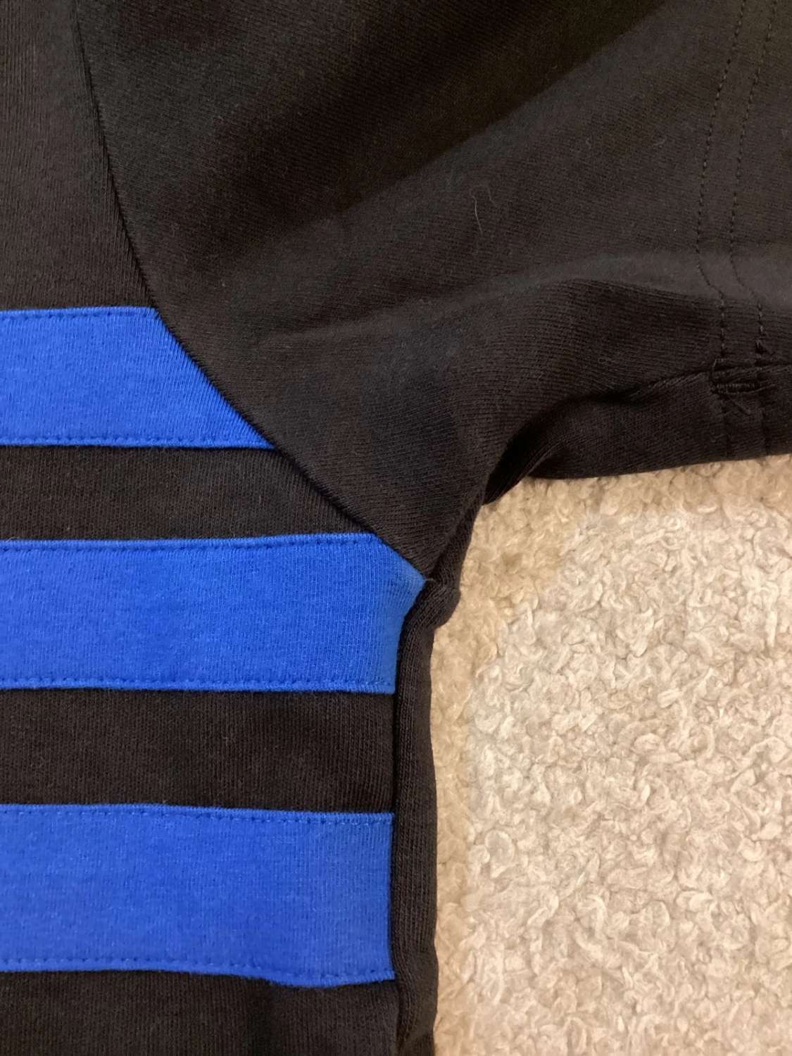 🏉 Polo Adidas All Blacks 10 - Noir et Bleu