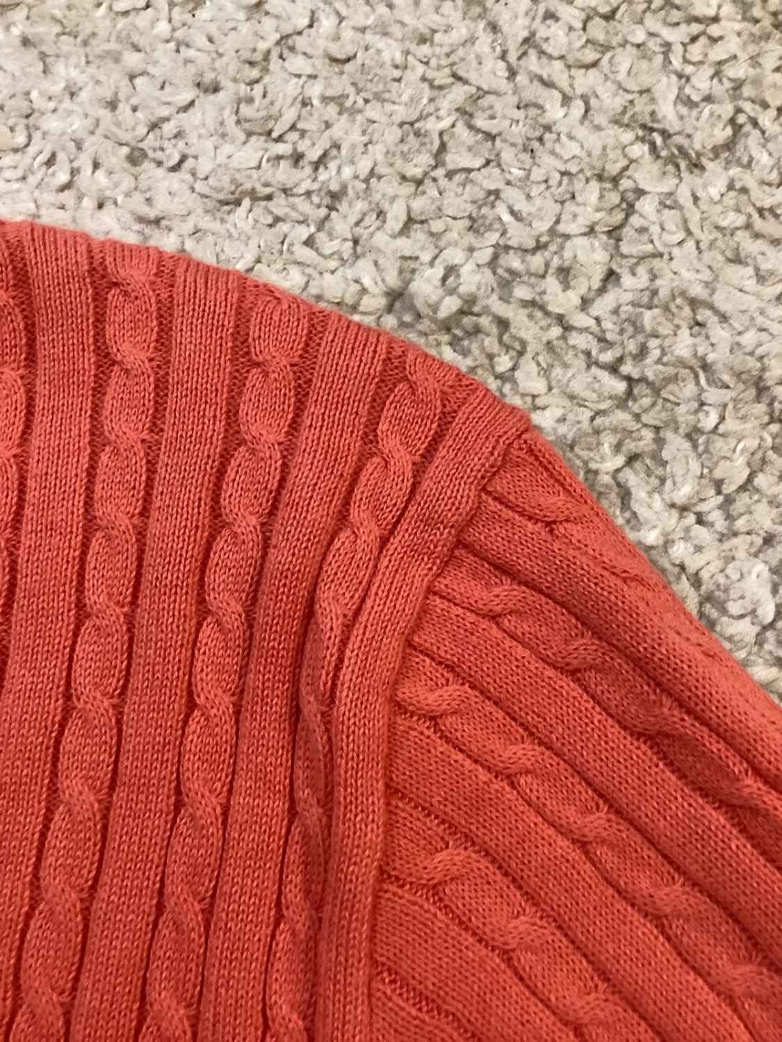 🍑 Sweat Câblé Tommy Hilfiger - Corail - Taille L/G