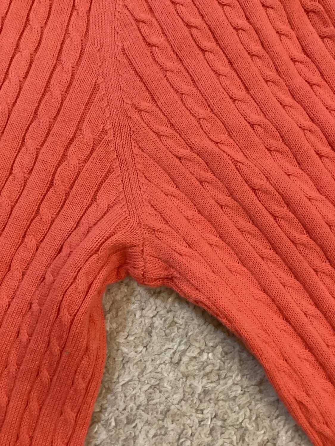 🍑 Sweat Câblé Tommy Hilfiger - Corail - Taille L/G