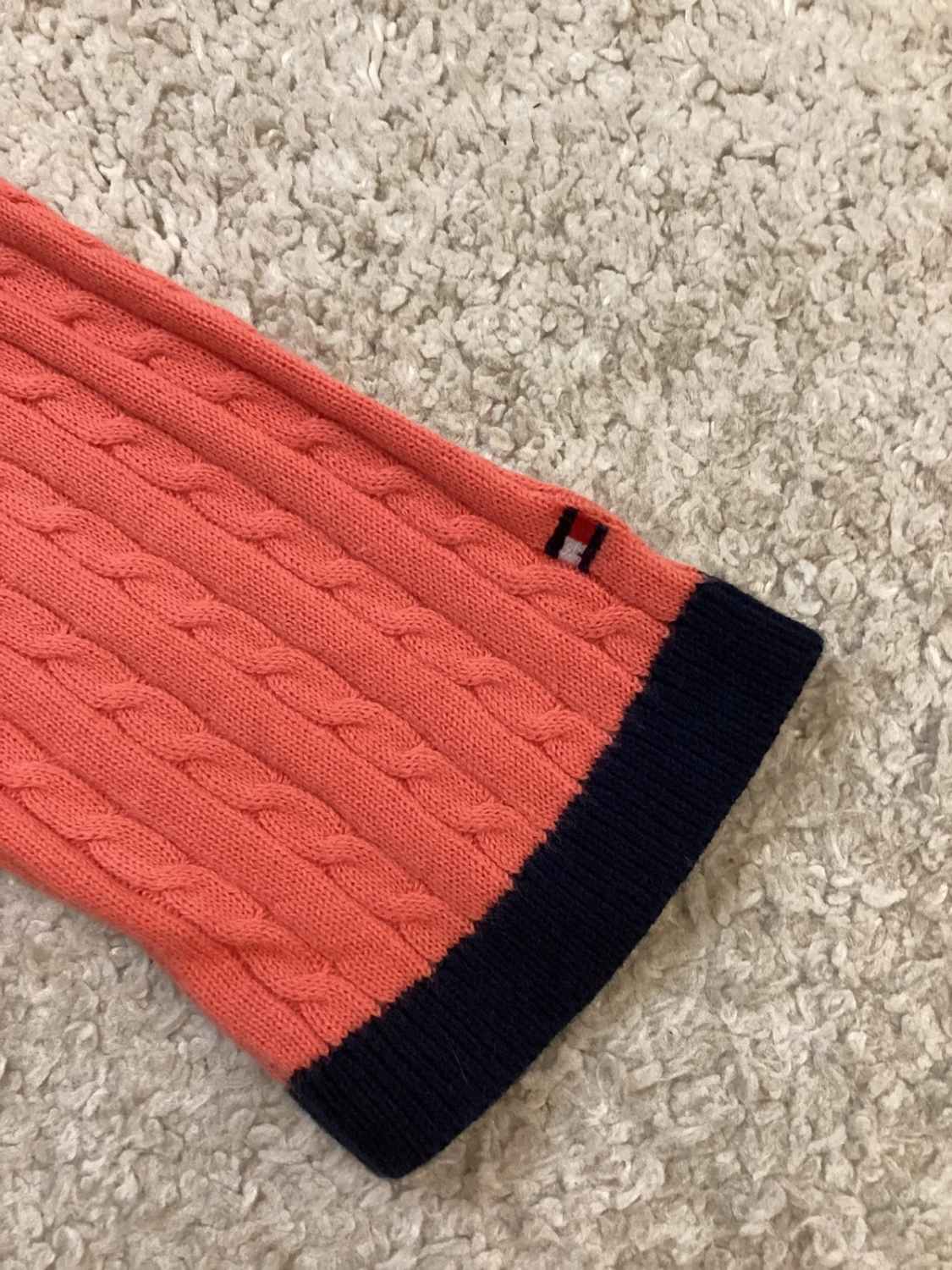 🍑 Sweat Câblé Tommy Hilfiger - Corail - Taille L/G