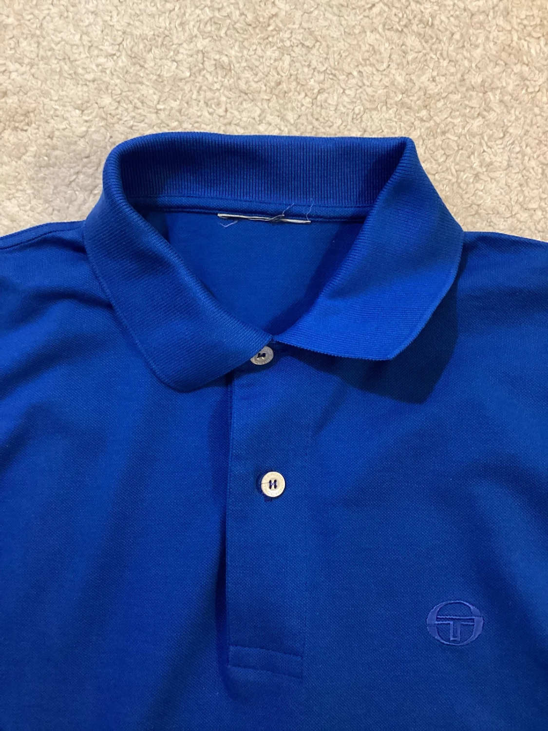 🔵 Polo Sergio Tacchini - Bleu - Taille M