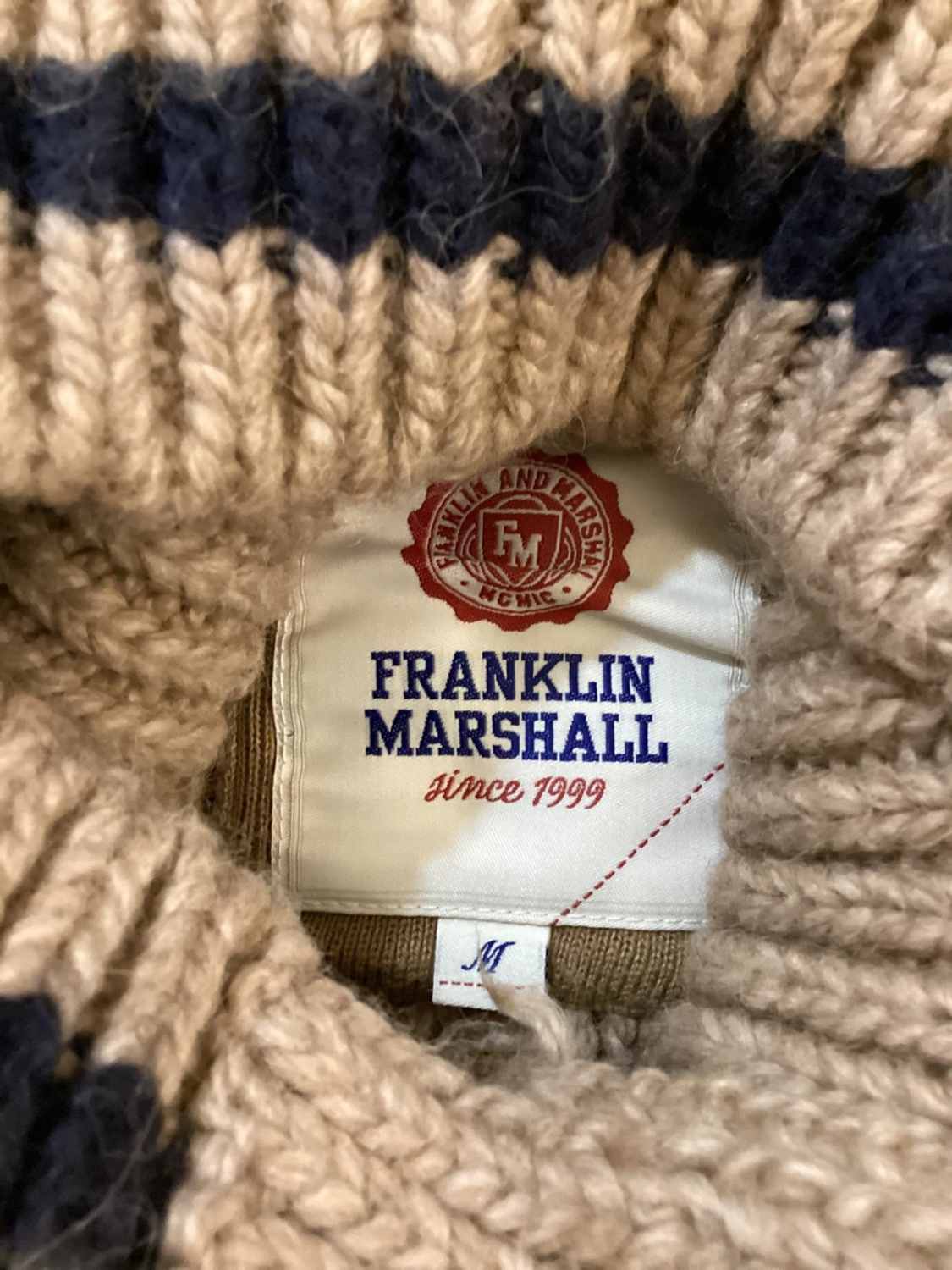 🤎 Cardigan Franklin & Marshall - Beige - Taille M