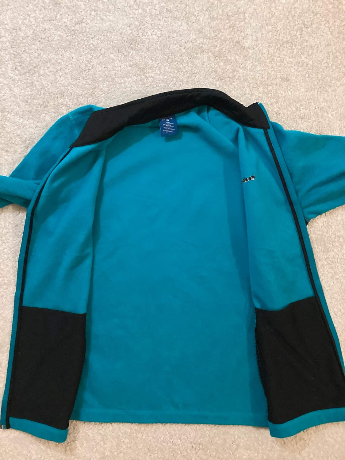 🍃 Veste Polaire Reebok - Turquoise - Taille M