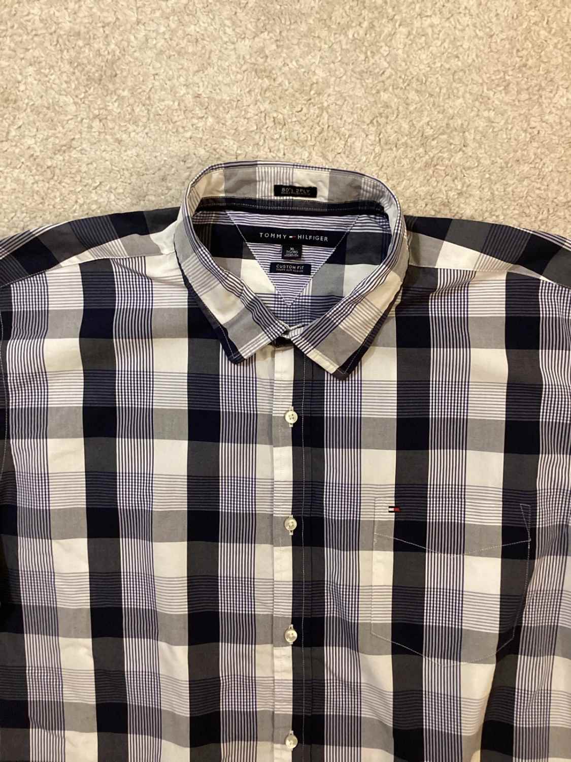 Chemise Tommy Hilfiger Vintage Custom Fit 80's - Carreaux - XLTG